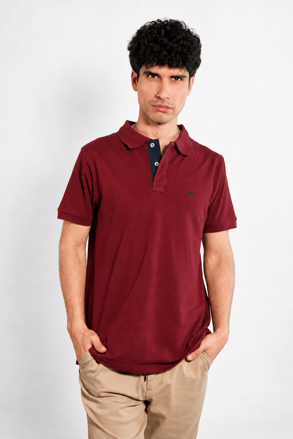 Remera polo pique lisa Lux