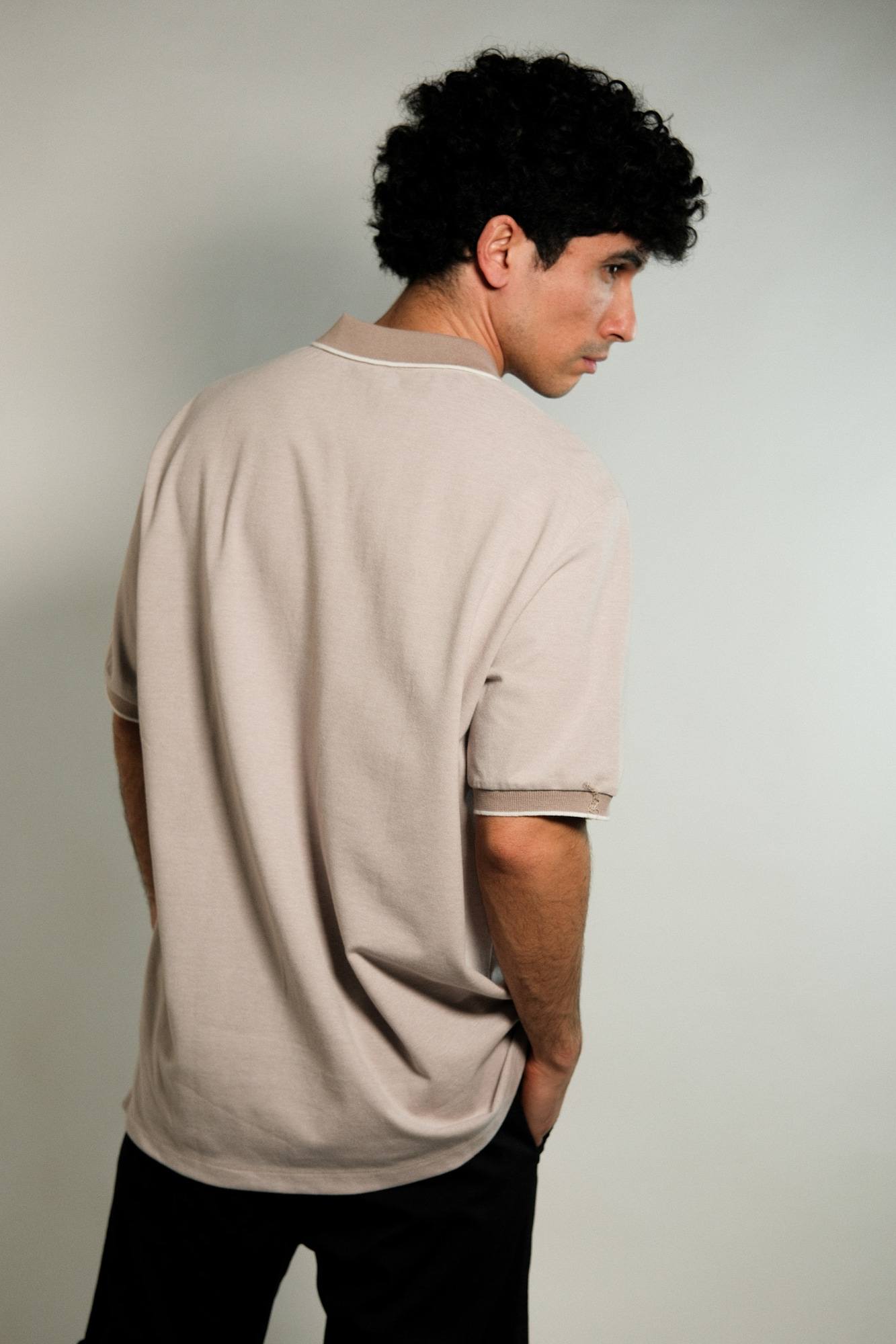 Polo con cuello y puños combinados Souza