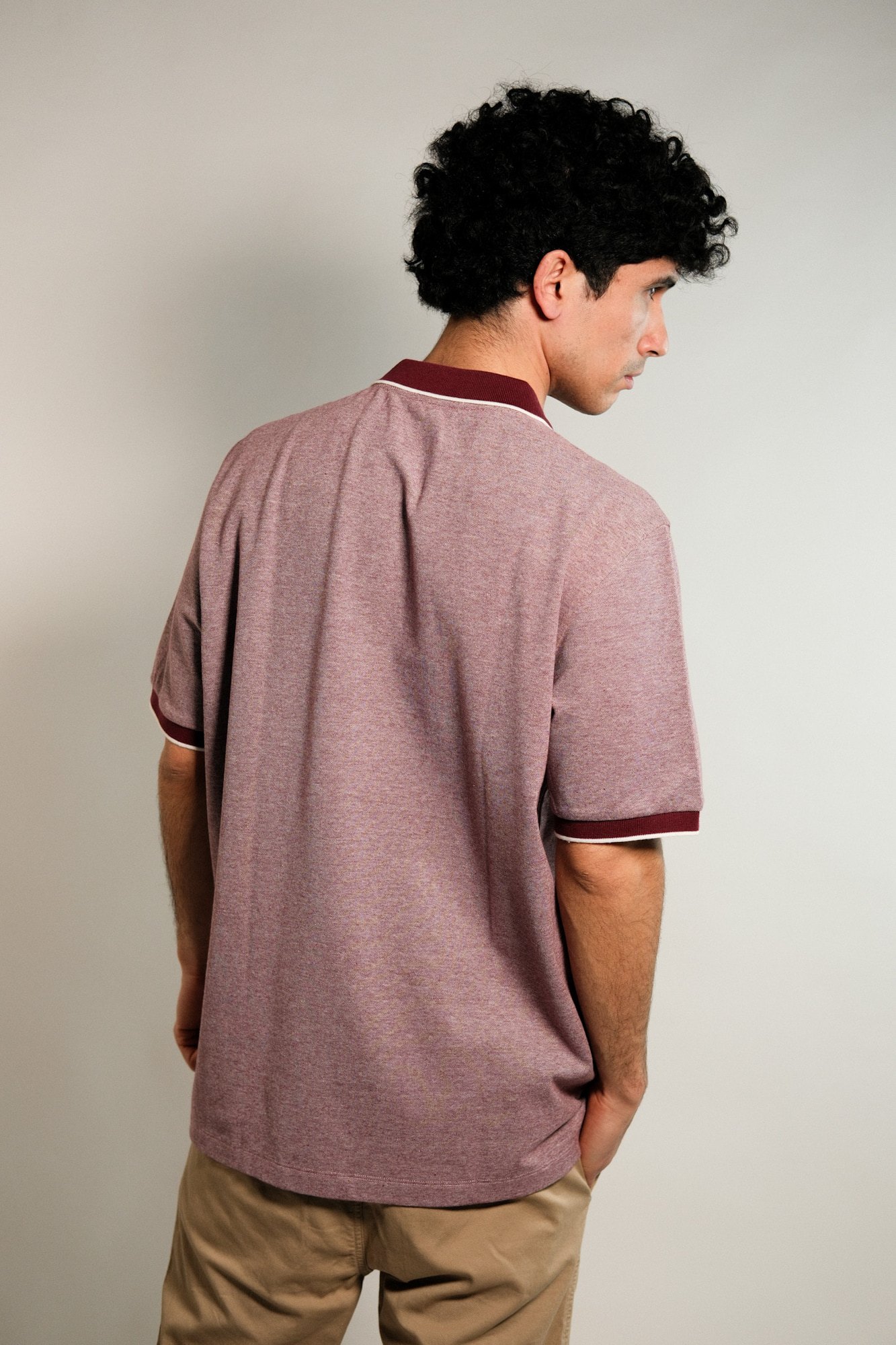 Polo con cuello y puños combinados Souza