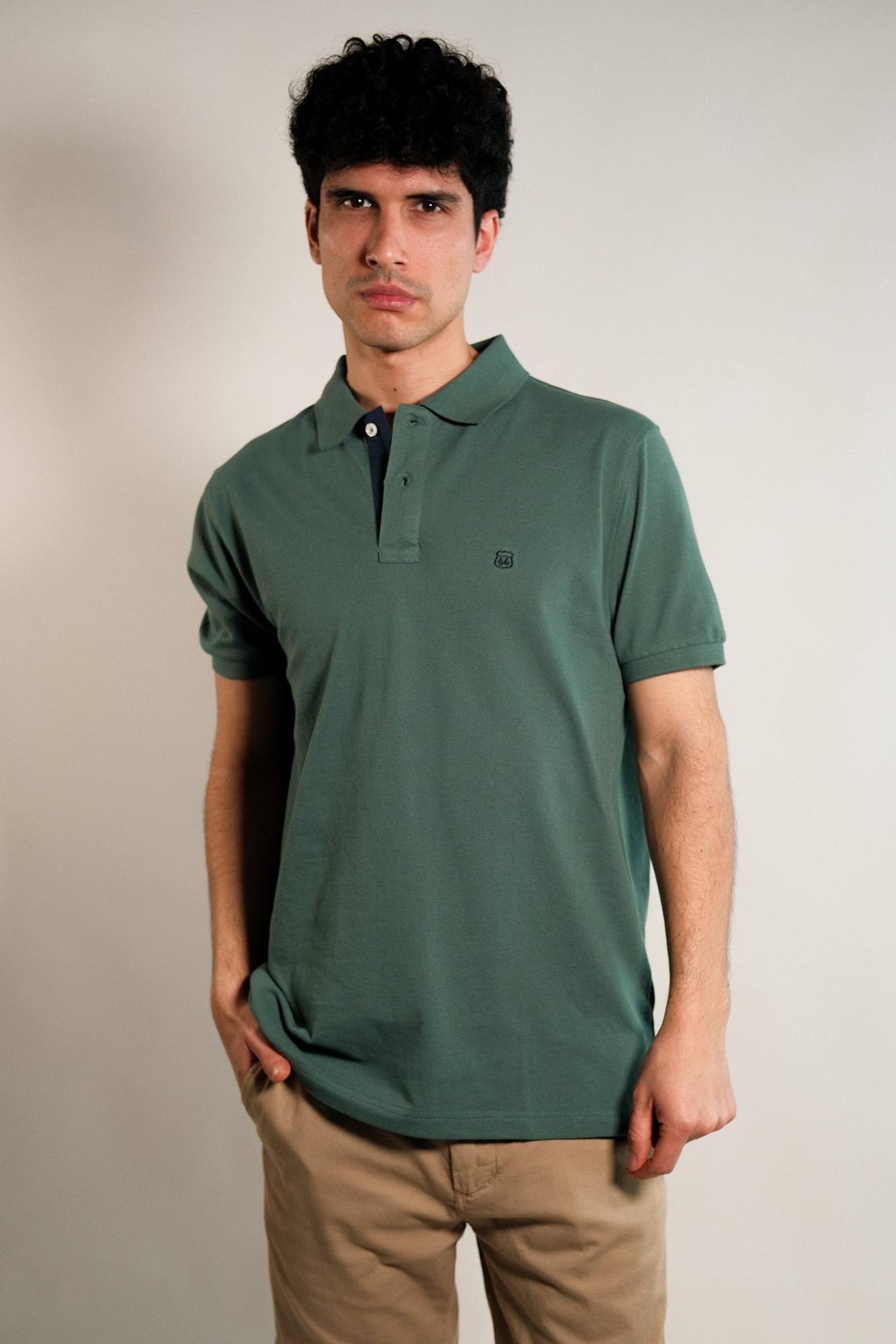 Remera polo pique lisa Lux