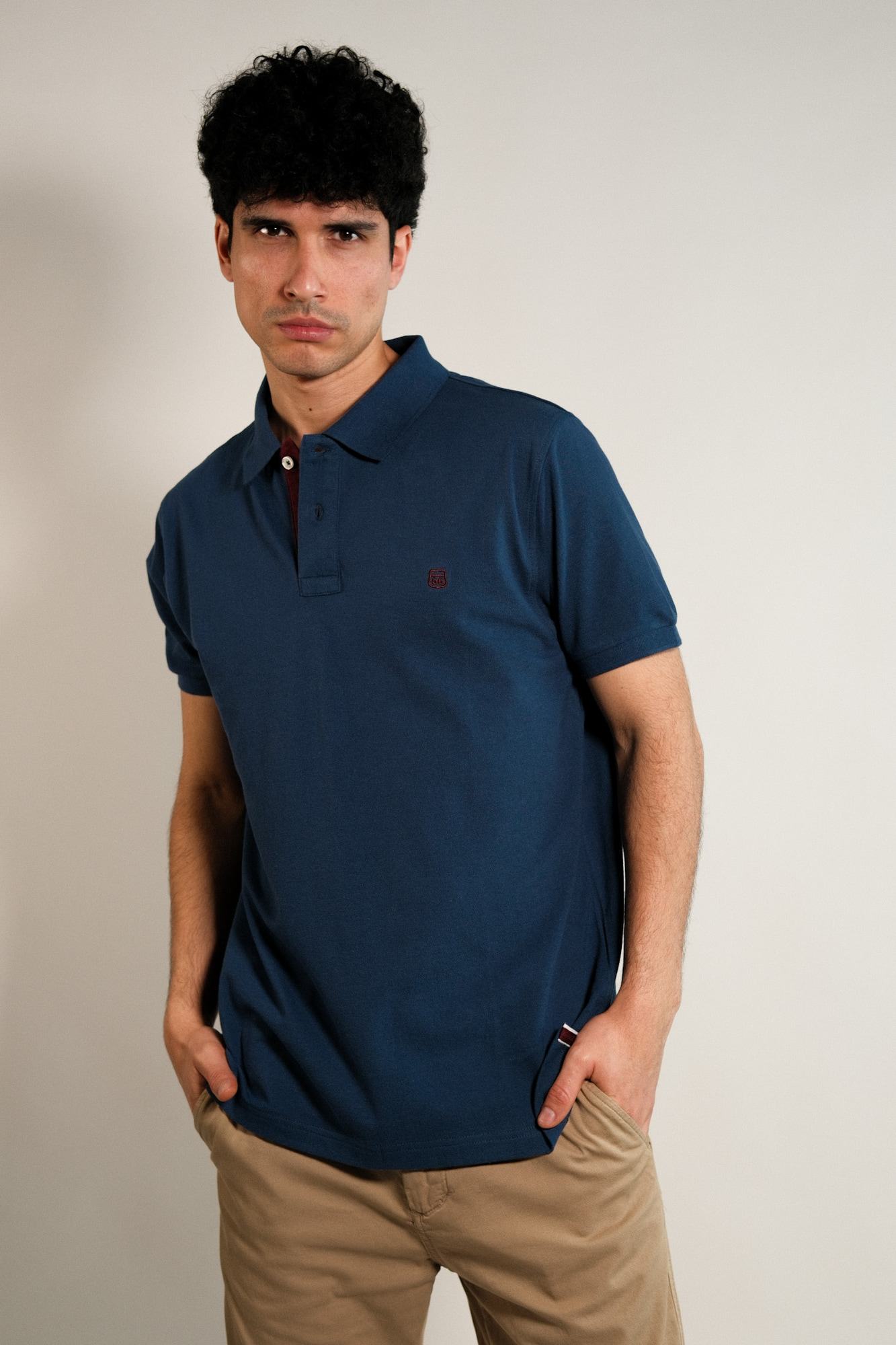 Remera polo pique lisa Lux