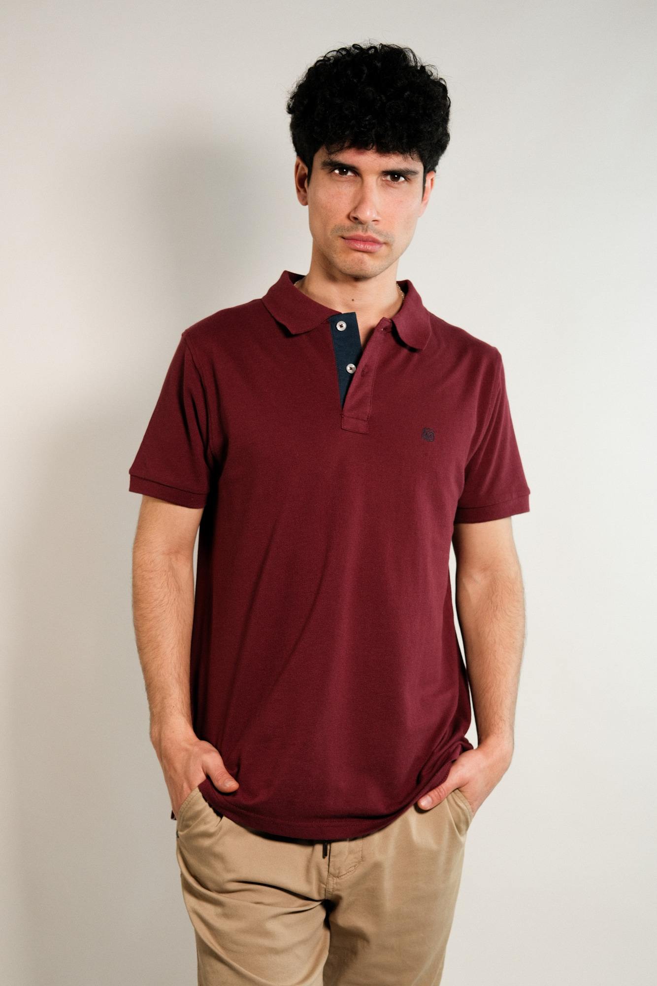 Remera polo pique lisa Lux