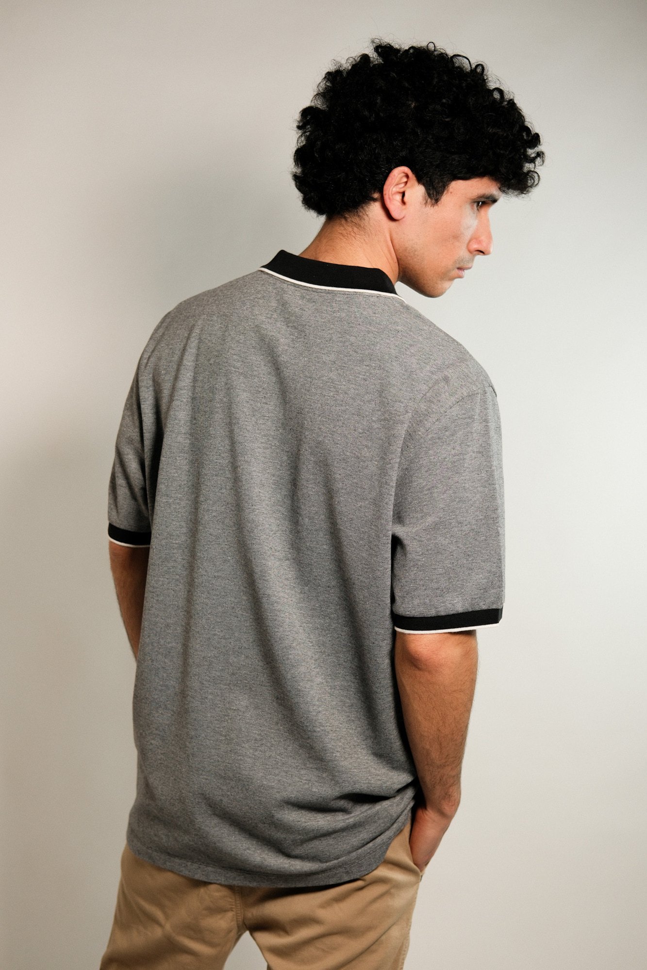 Polo con cuello y puños combinados Souza