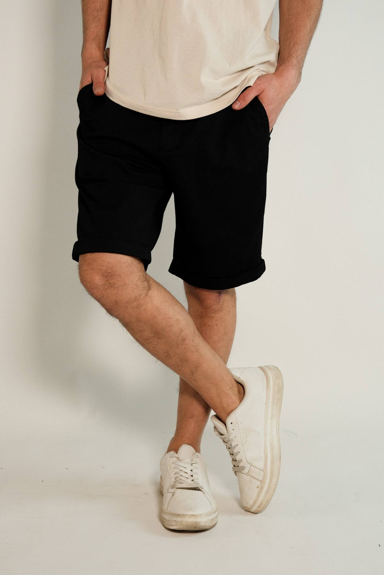 Bermuda chino de gabardina c/lycra y cordón de ajuste Nantes