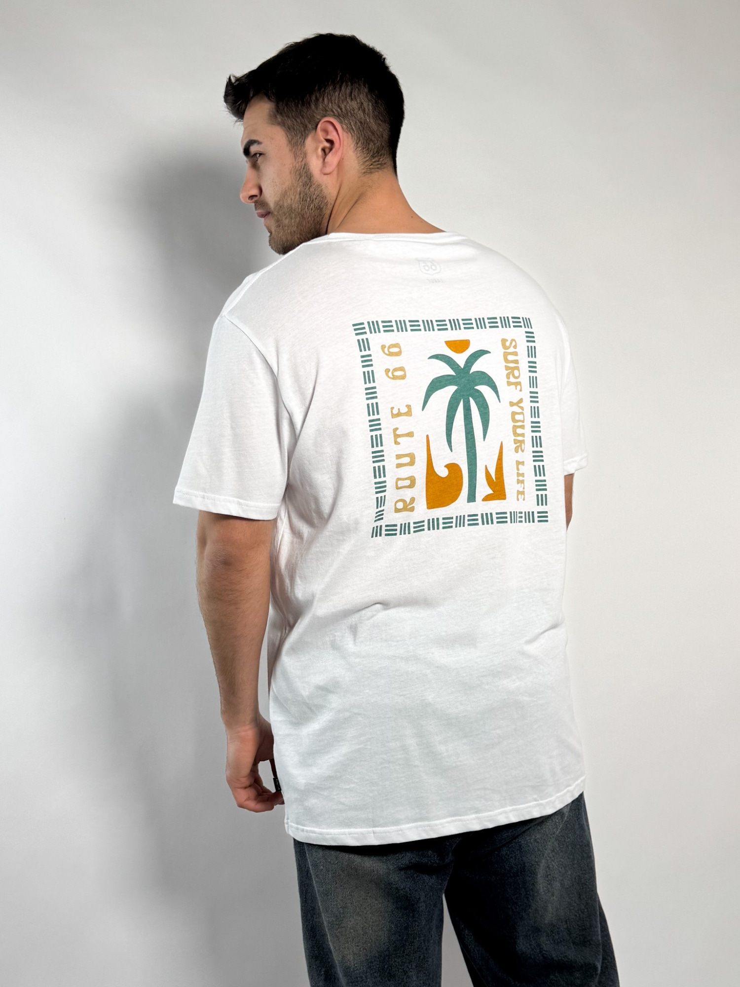 Remera oversize con estampa Mayer 