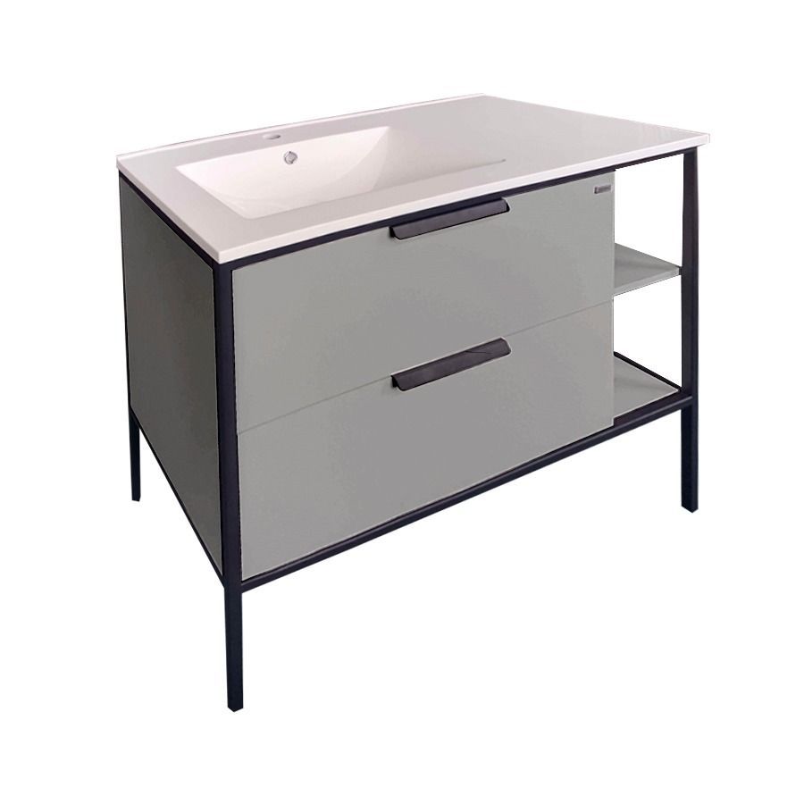Mueble con mesada + black frame