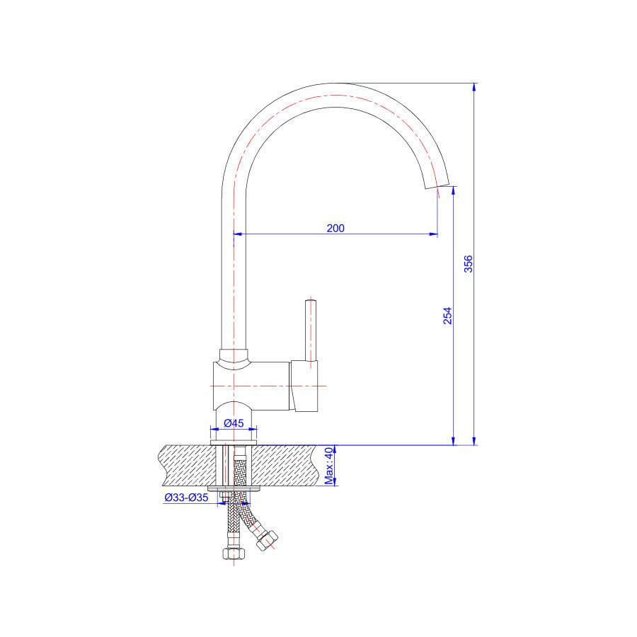 Grifo de Cocina Wabi