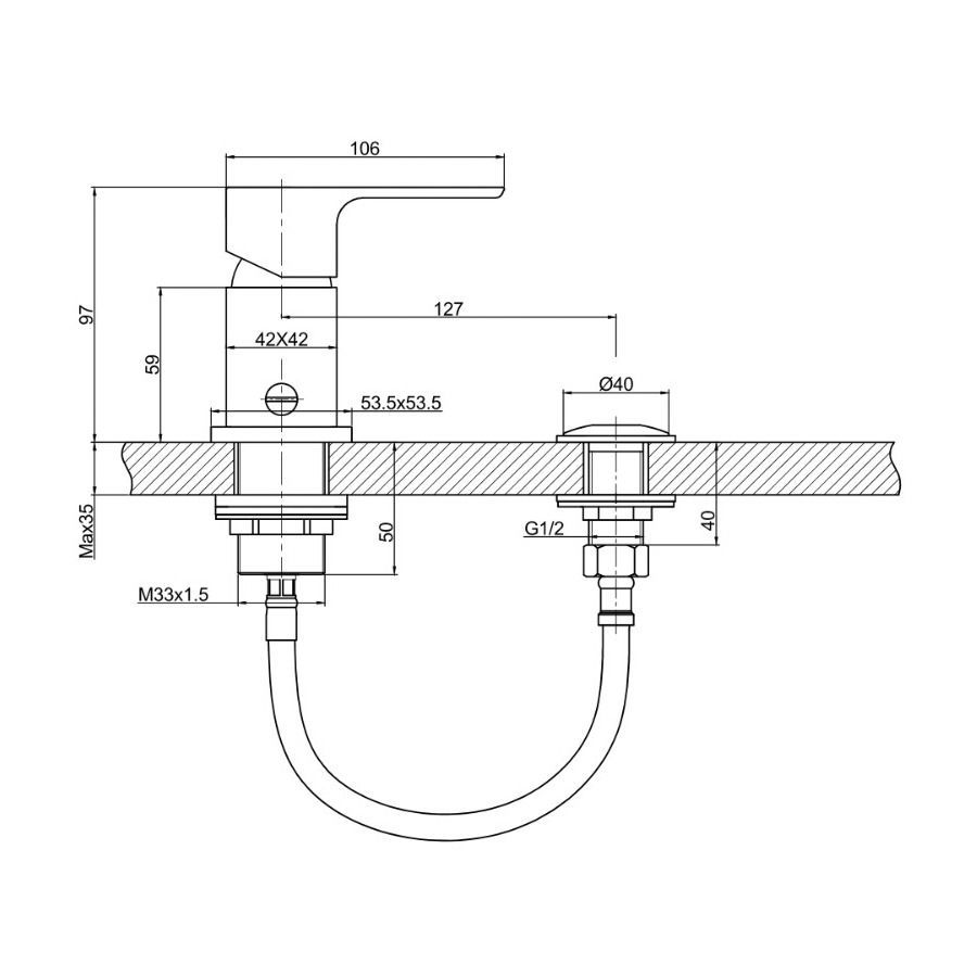 Bidet con Transferencia Kos