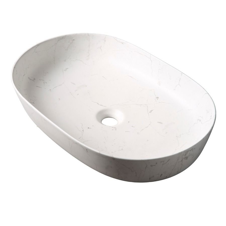 Bacha Semi Oval Mármol