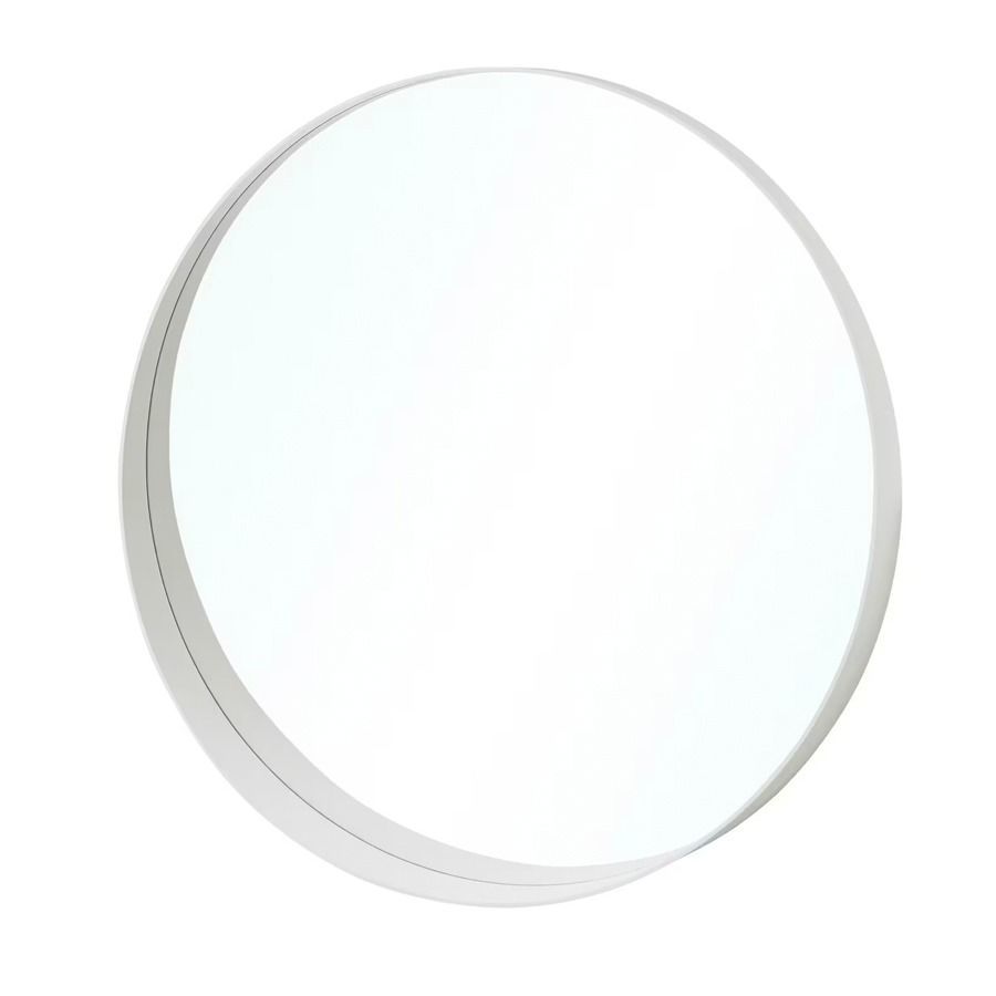 Espejo Redondo Aluminio White