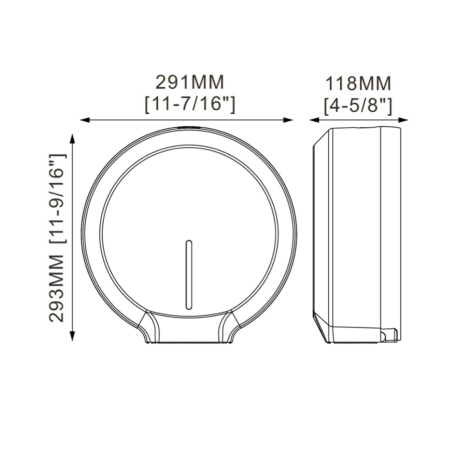 Portarrollo Circular ABS