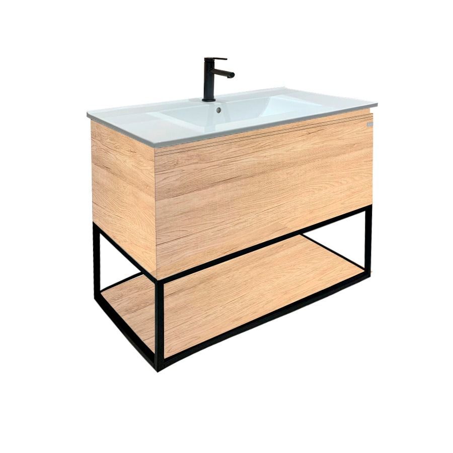 Mueble Aereo con Mesada Black Frame