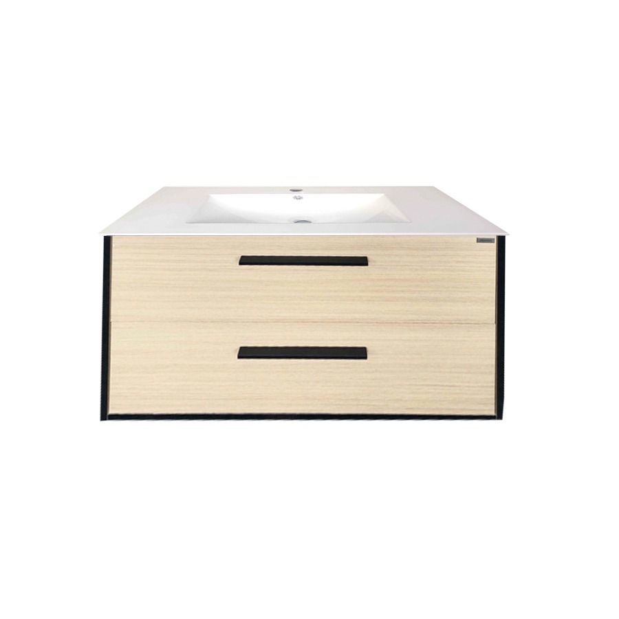 Mueble con mesada 2 cajones con tirador