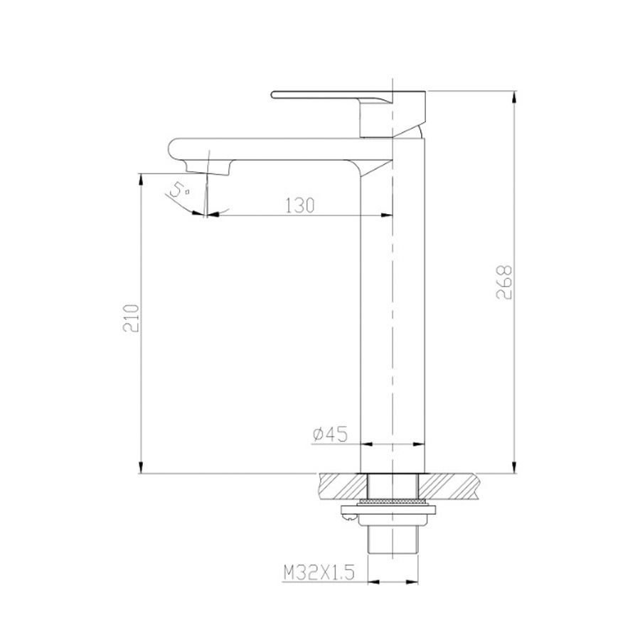 Lavatorio Alto Icon Inox