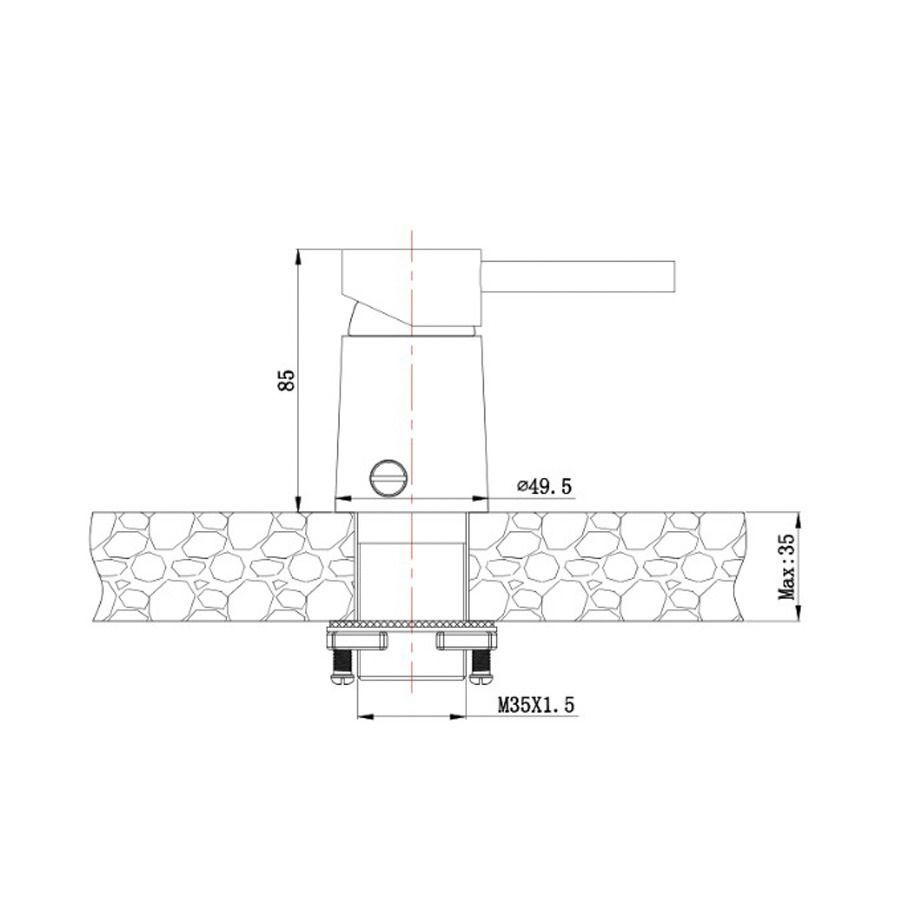 Bidet con Transferencia Miami Inox