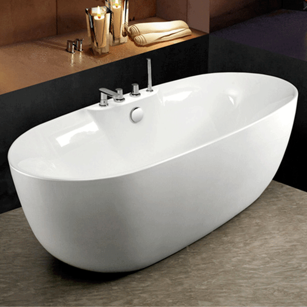 Bañera Autoportante con Grifería Oval