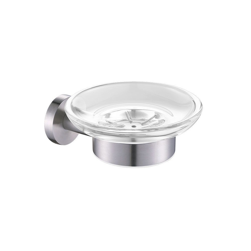 Jabonera de vidrio Inox