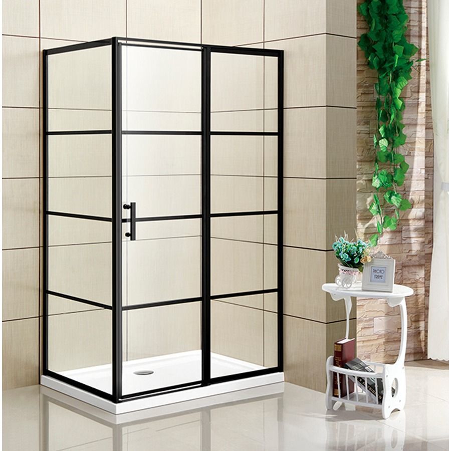 Mampara Grid Black