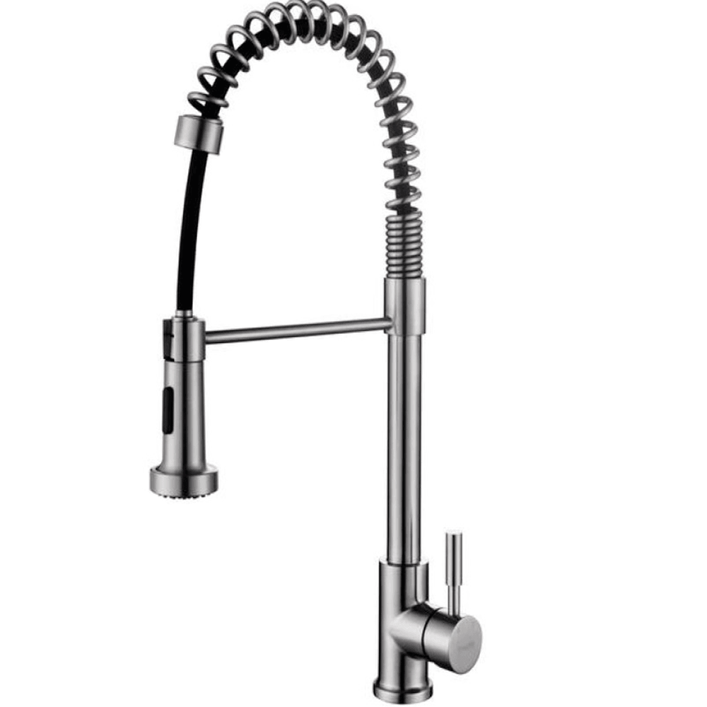 Grifería mesada con Extensible Miami Inox
