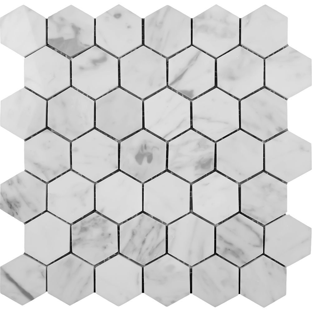 Mosaico Hexagonal Carrara