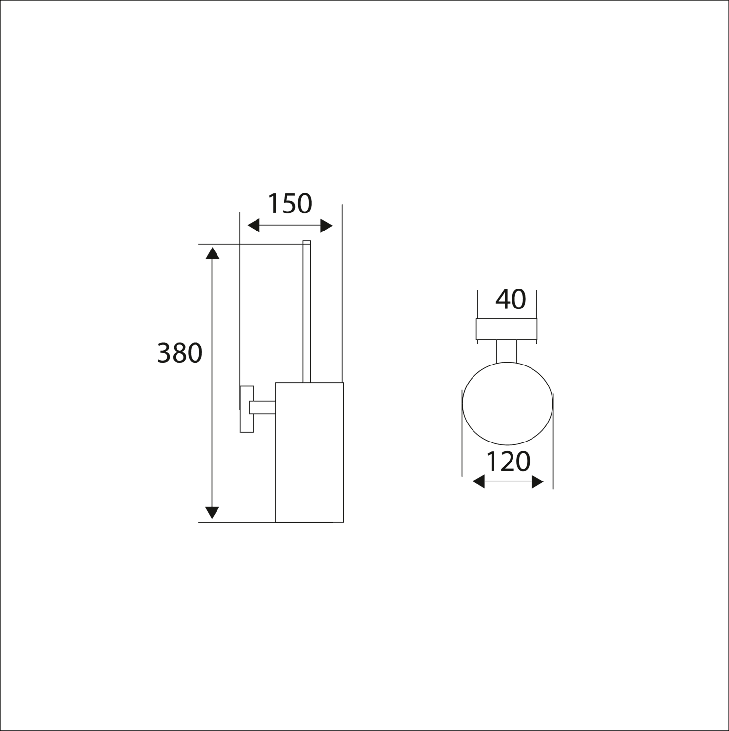 Porta escobilla Inox