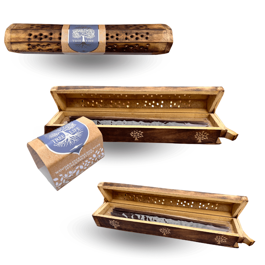 Porta Sahumerios Baúl con sahumerios