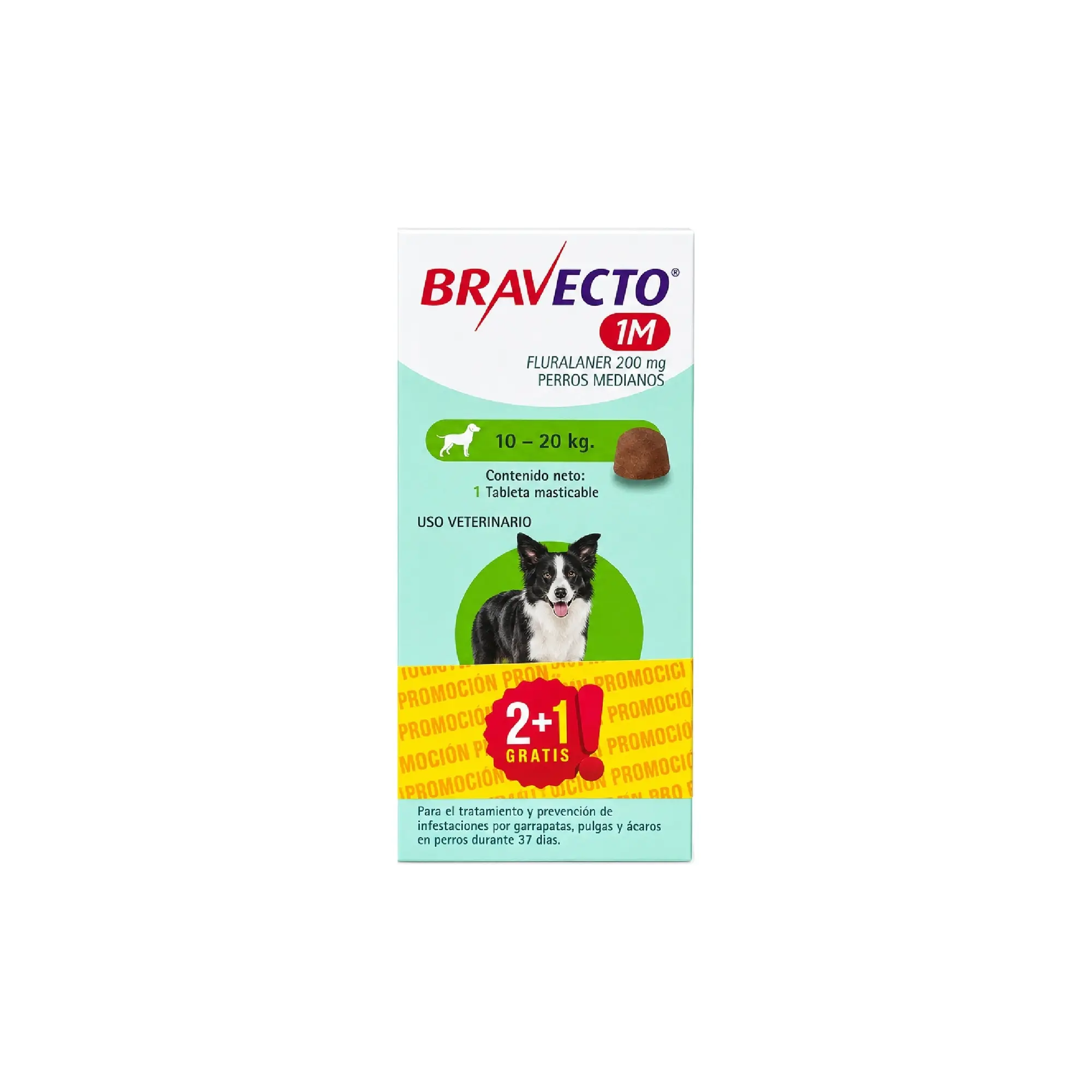 Bravecto 1 Mes De Duración 10 - 20 kg