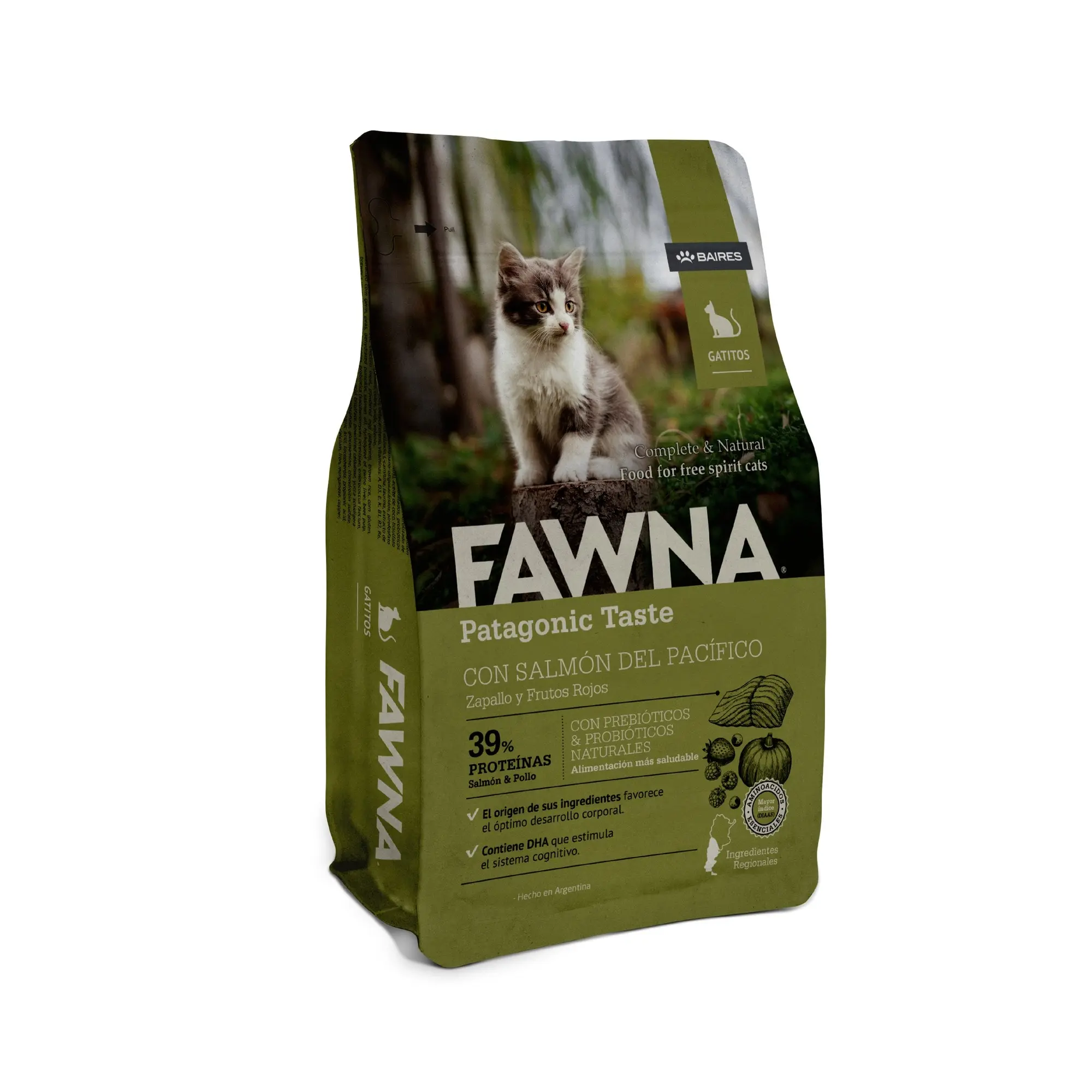 Fawna Patagonic Taste Gato Urinario Kitten 1kg Con Regalo