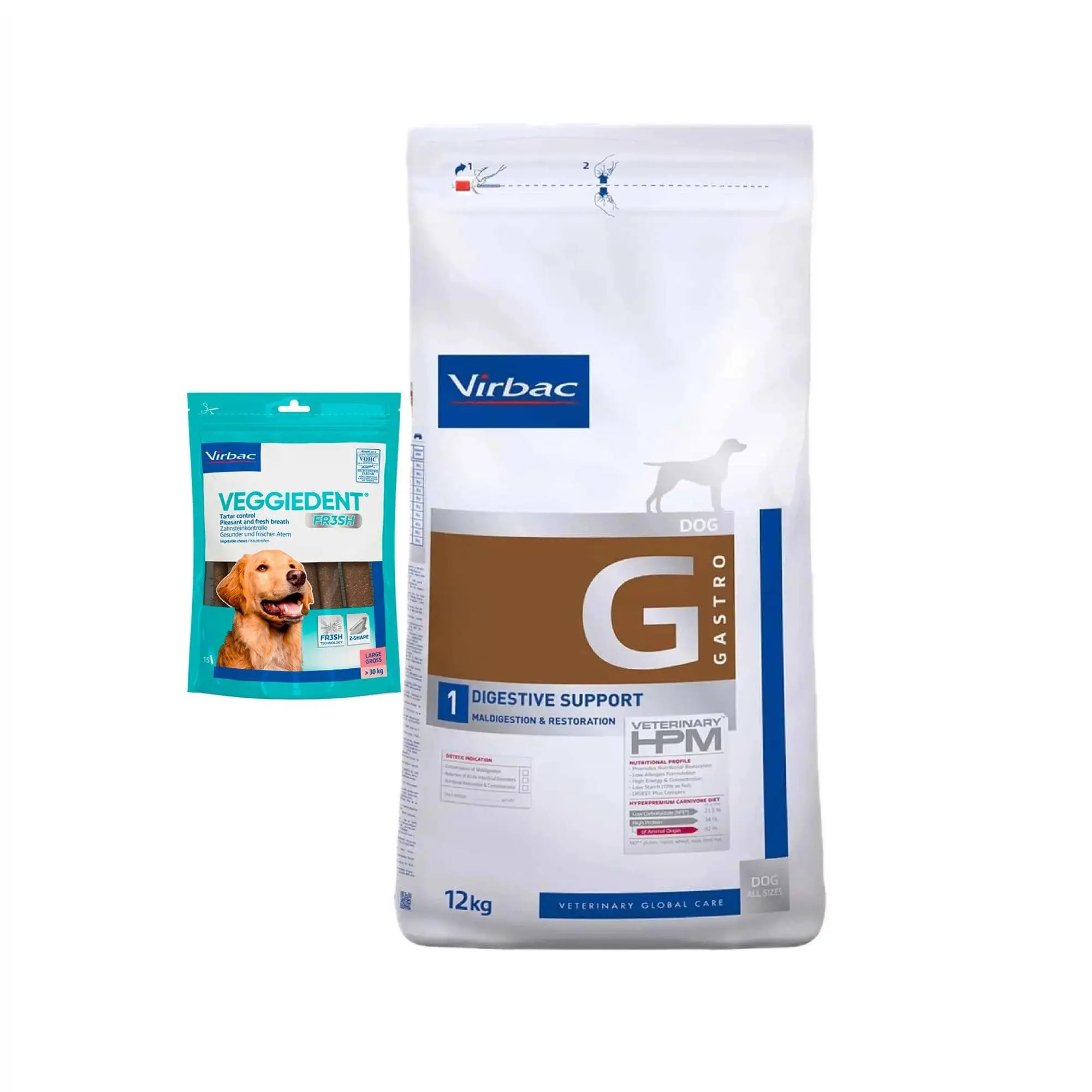 HPM Virbac Perro Gastro Digestivo 12kg + Regalo