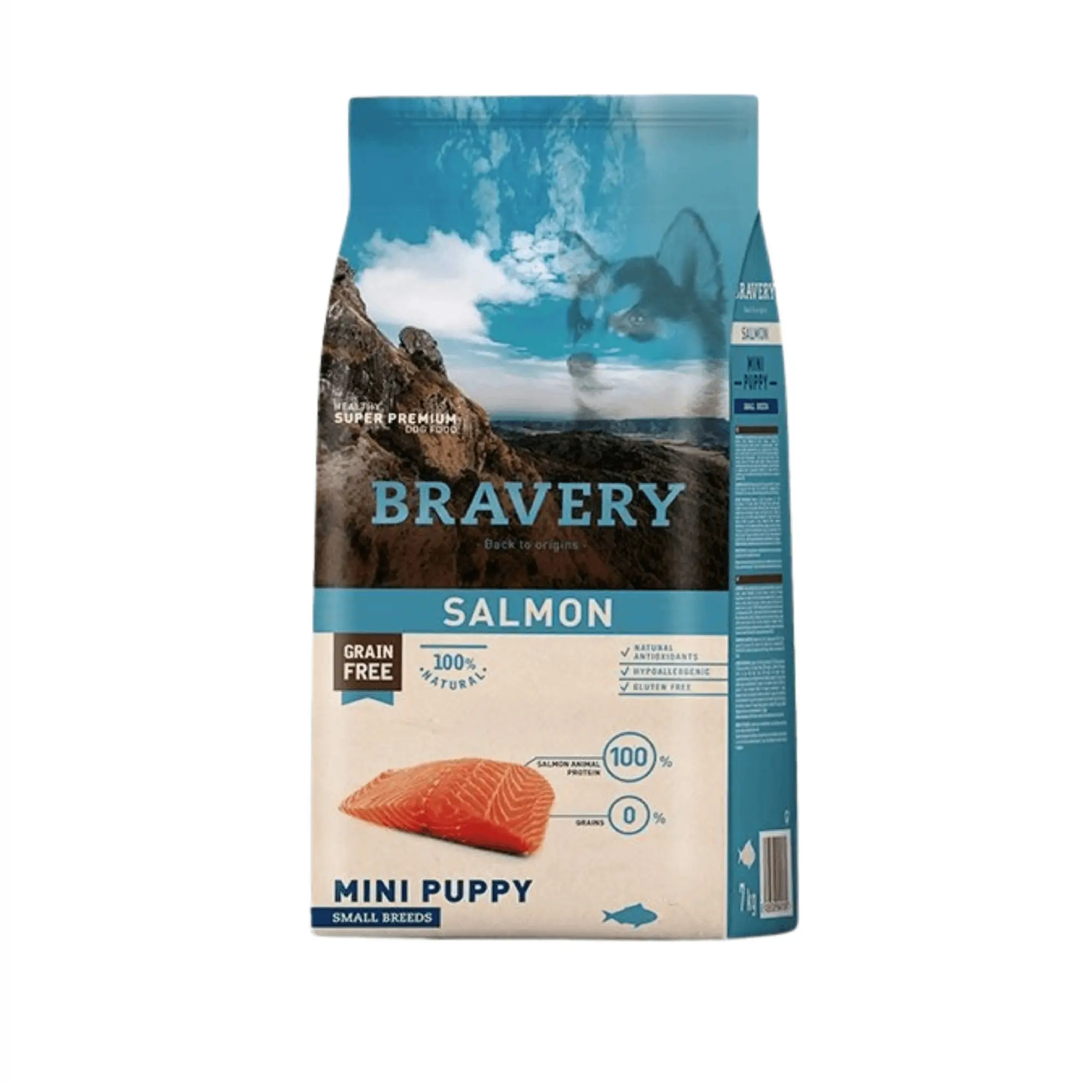Bravery Perro Cachorro Raza Pequeña Salmón - 2kg