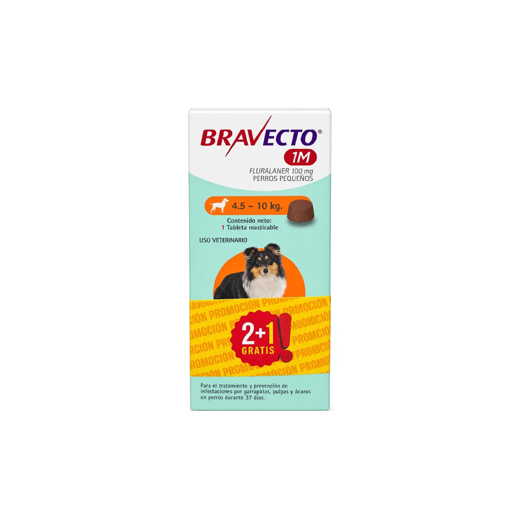 Bravecto 1 Mes De Duración 4,5 - 10 kg