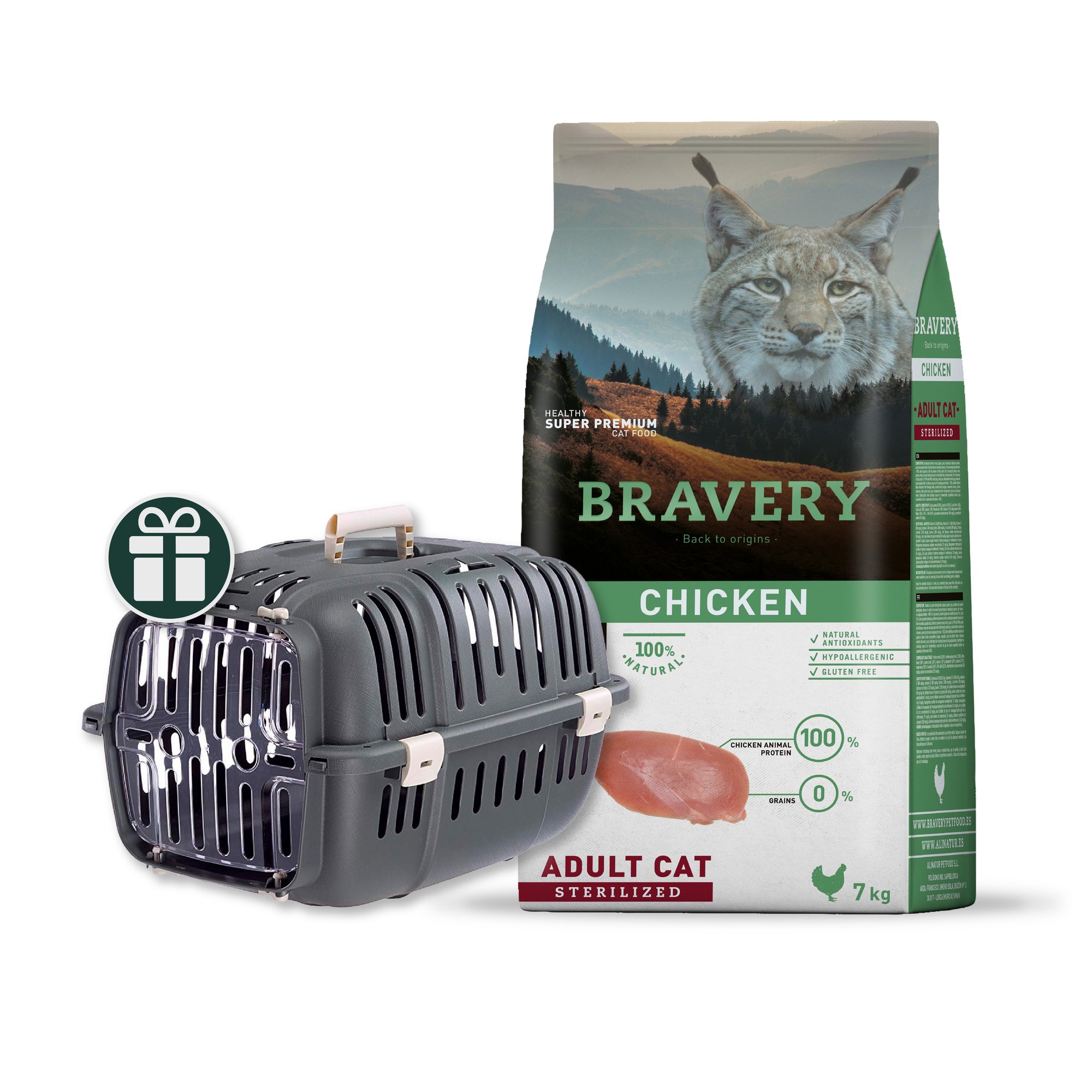Bravery Gato Adulto Castrado Pollo 7kg