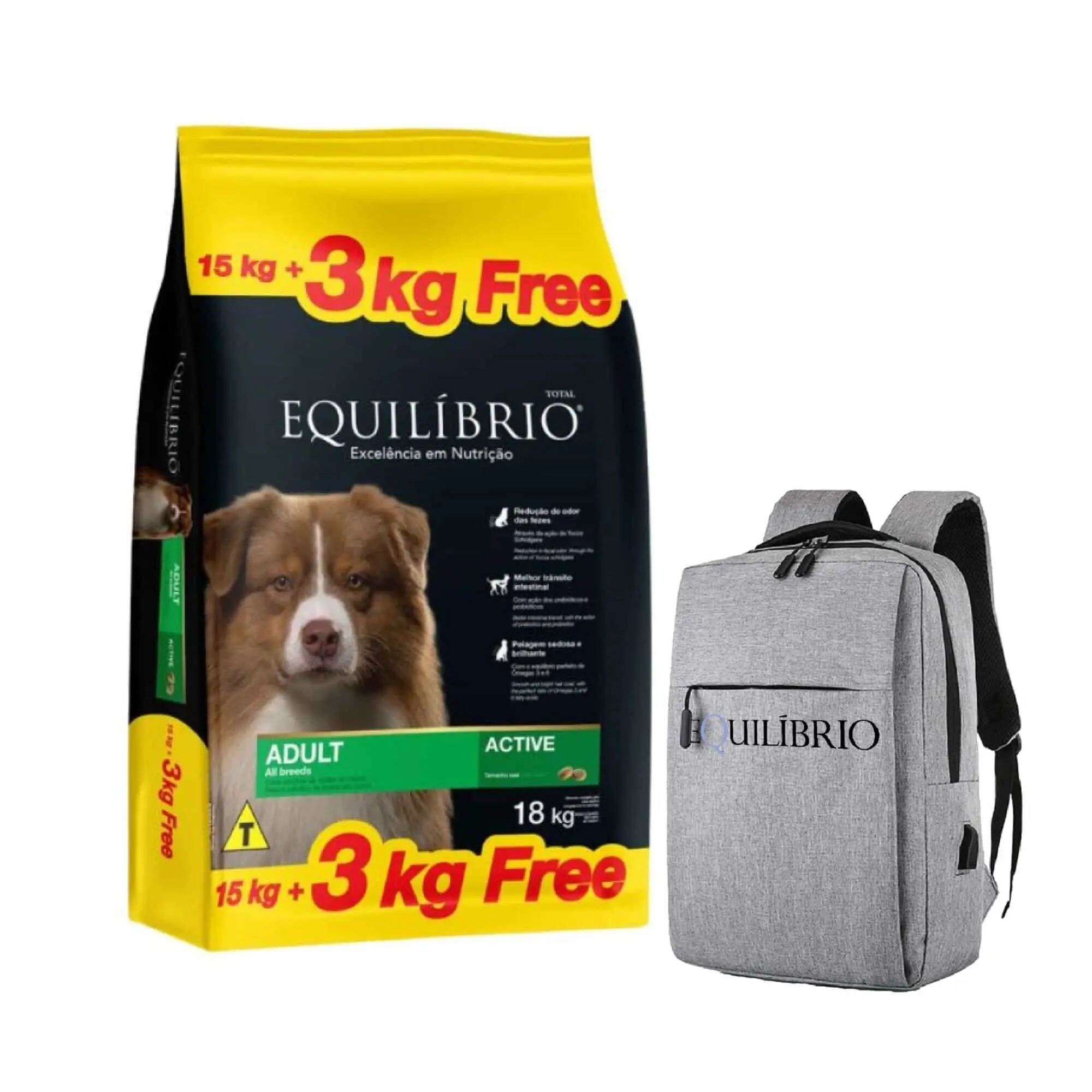 Equilibrio Adulto All Breeds 15+3kg + REGALO!