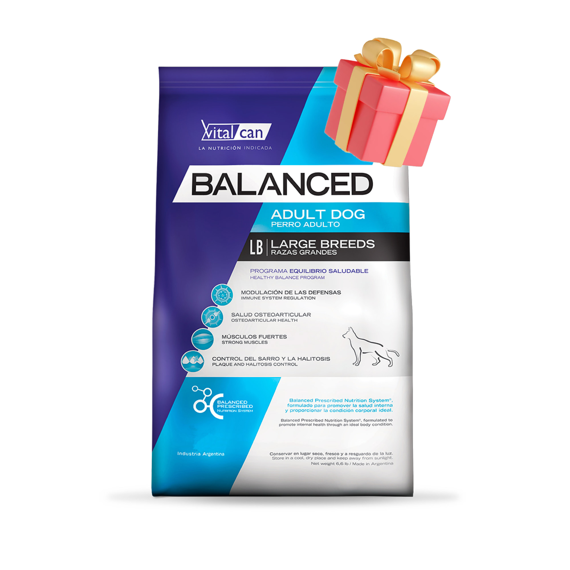 BALANCED Perro adulto razas grandes 20kg + REGALO