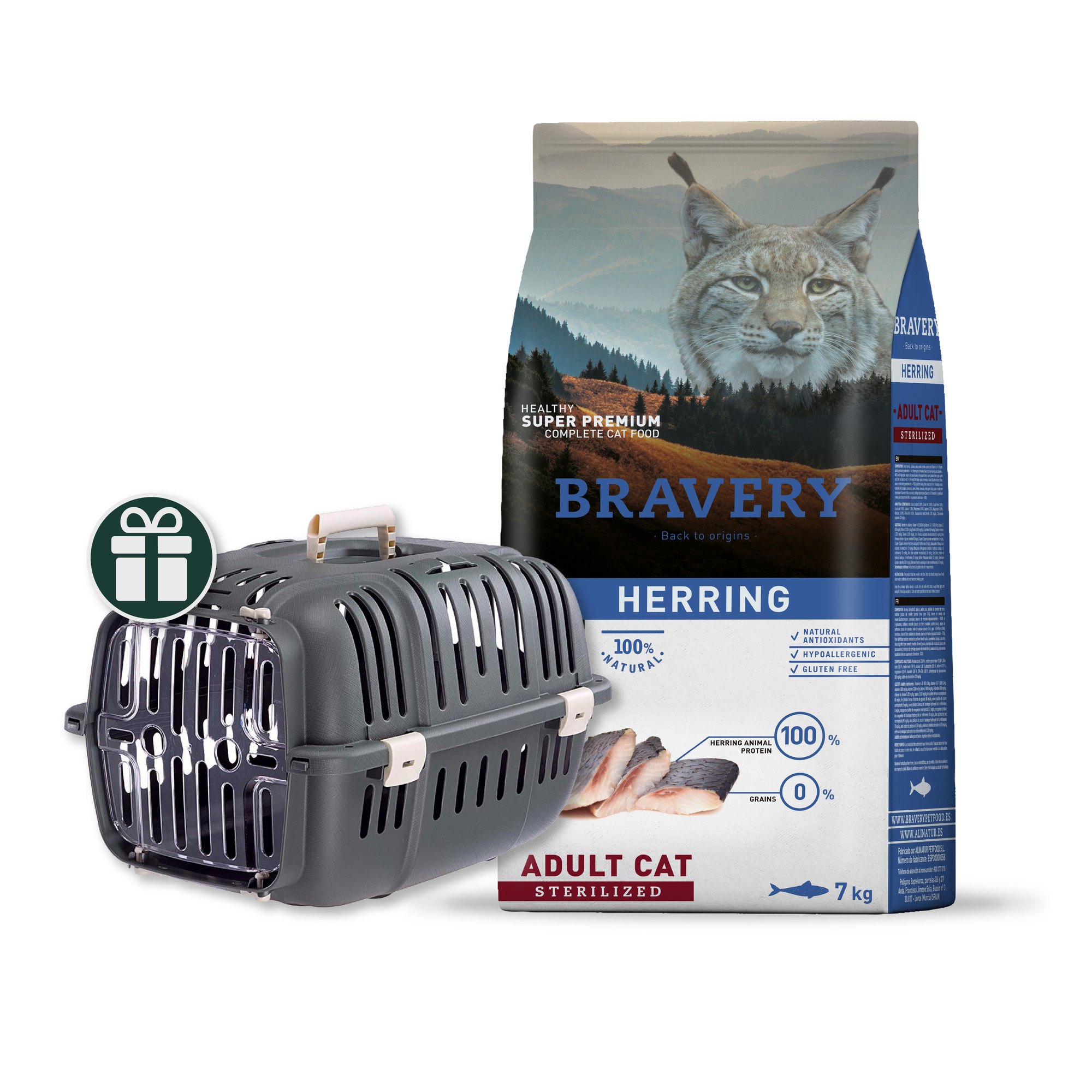 Bravery Gato Castrado Arenque 7kg