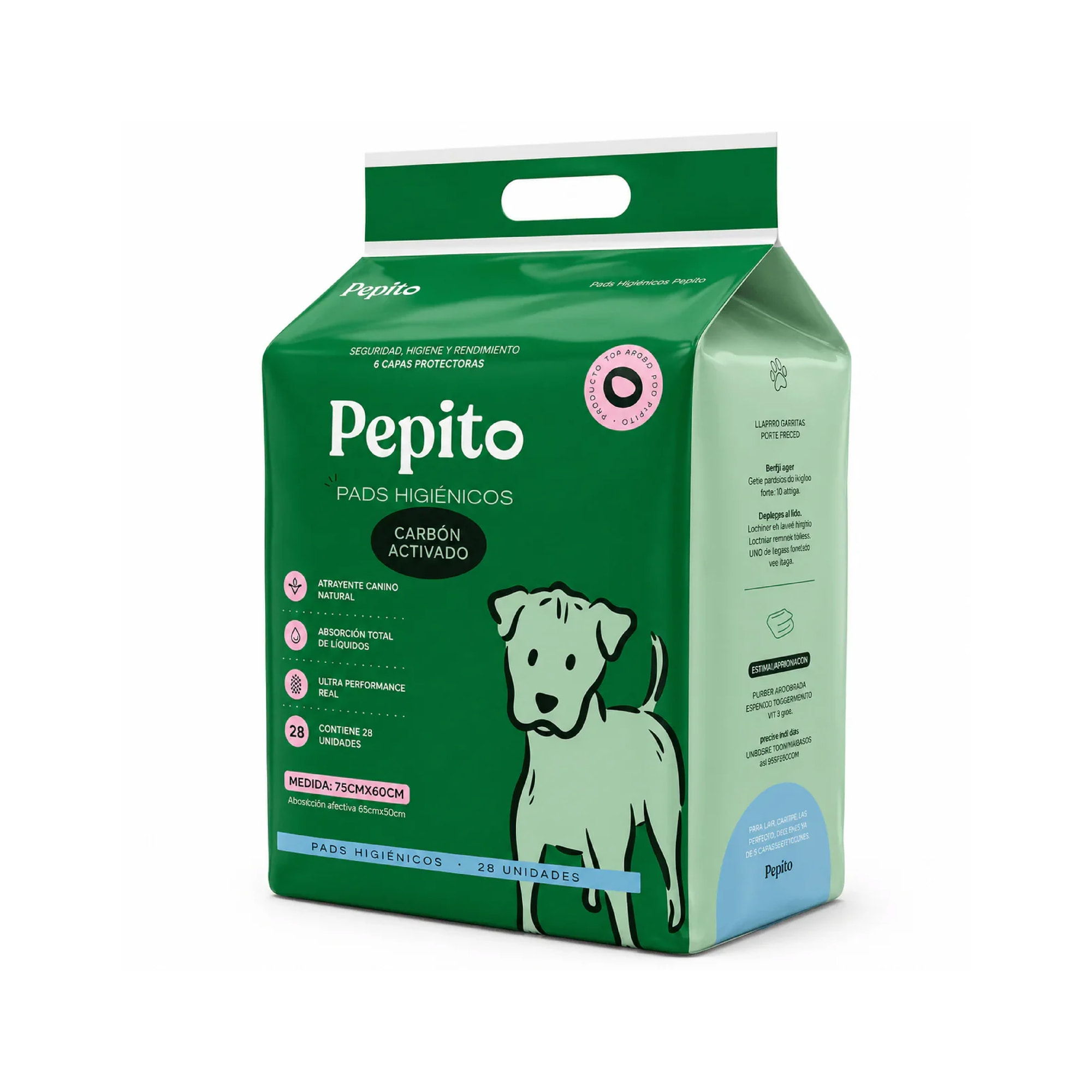 Pañales De Entrenamiento Pepito Carbon 28un 75x60cm