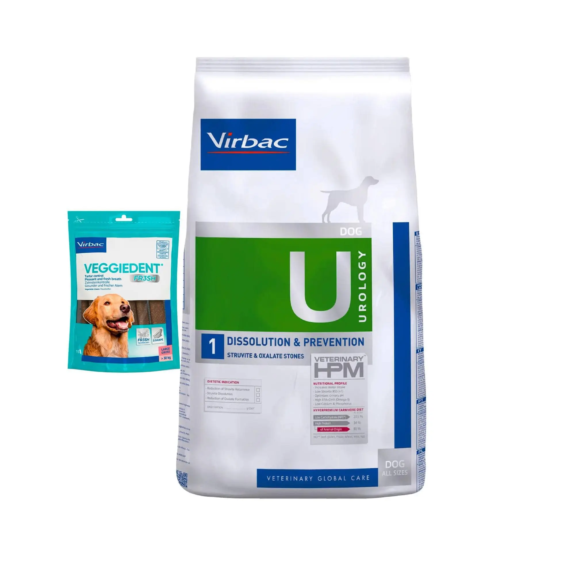 HPM Virbac Perro Urology Dissolution/Prevention 12 kg + Regalo