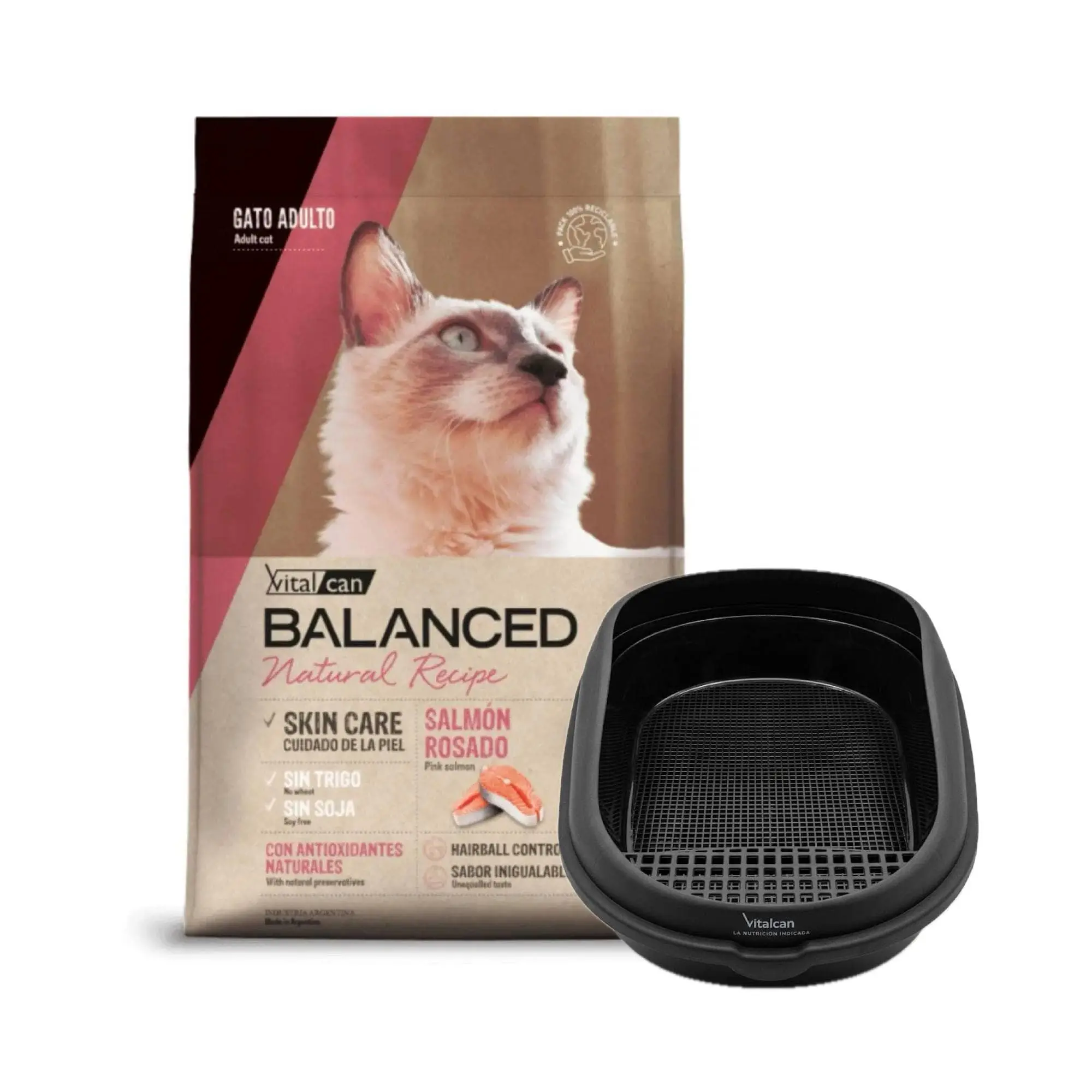 VitalCan Balanced Gato - Adulto - Natural Recipe Salmón 7.5kg