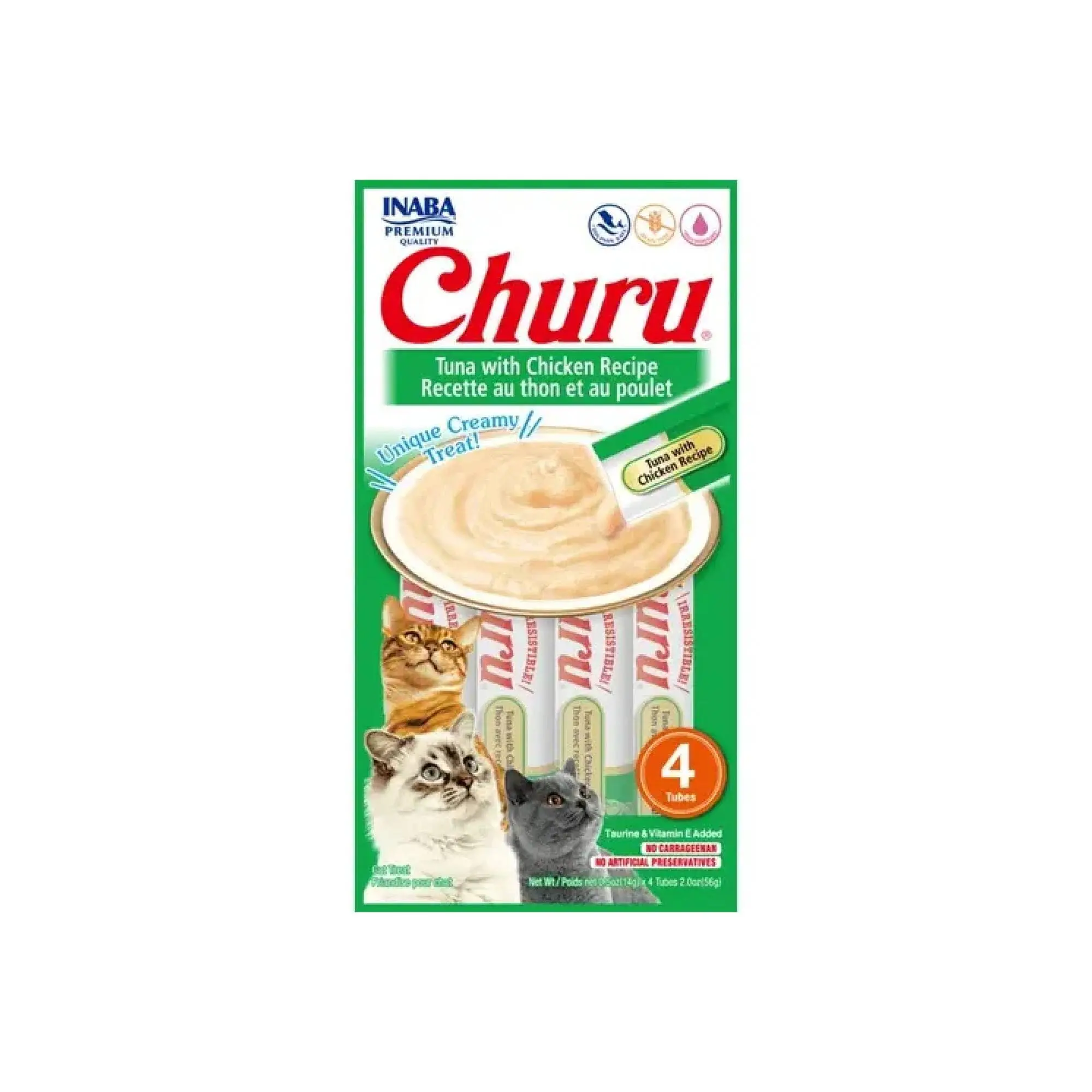Churu Snack Gato Pollo/Atún - 4 Tubos