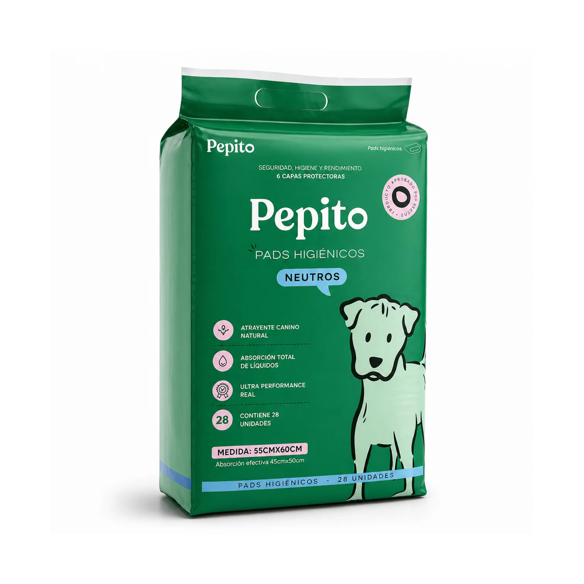 Pañales De Entrenamiento Pepito Neutro 28un 75x60cm