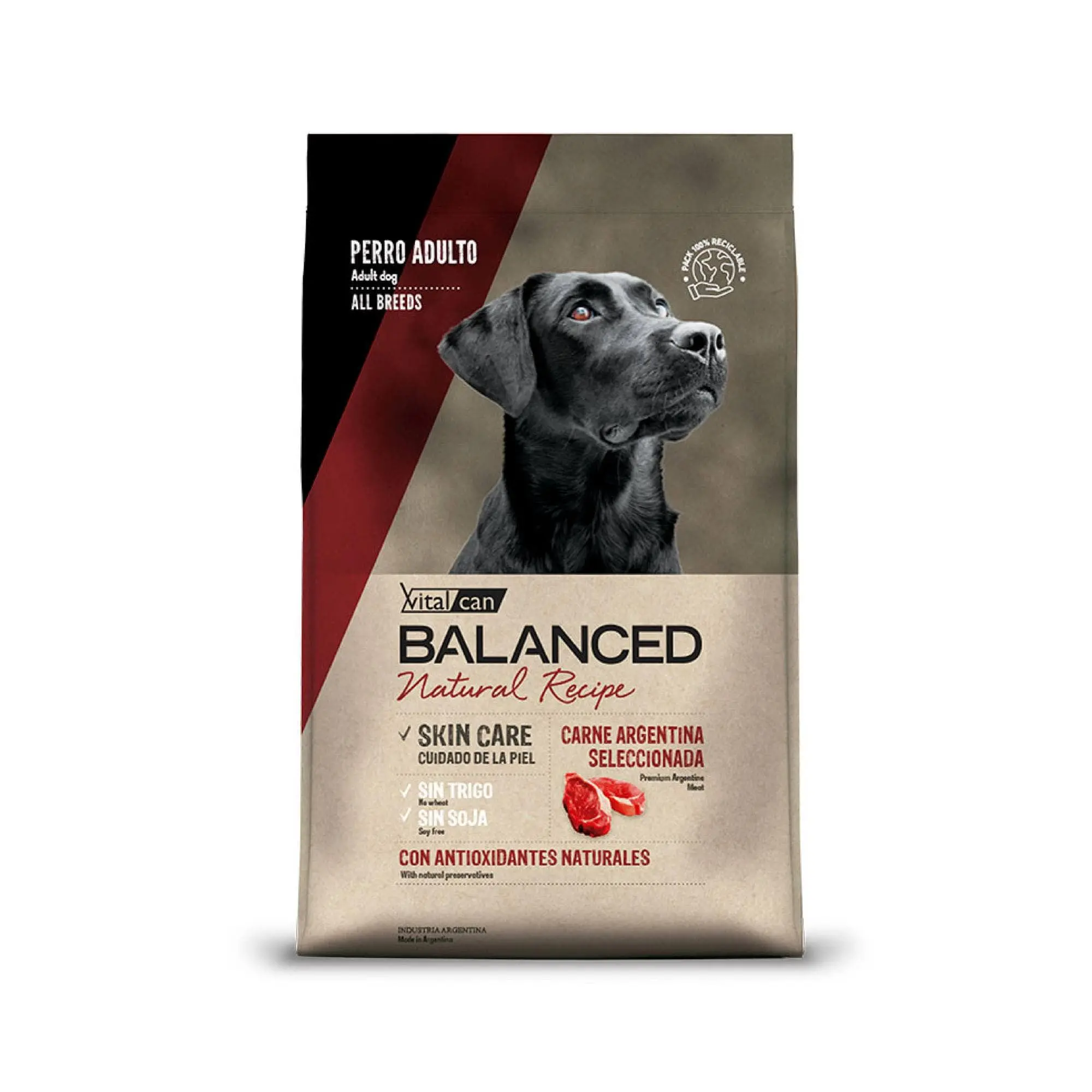 Balanced NATURAL RECIPE Perro Carne 15+3kg