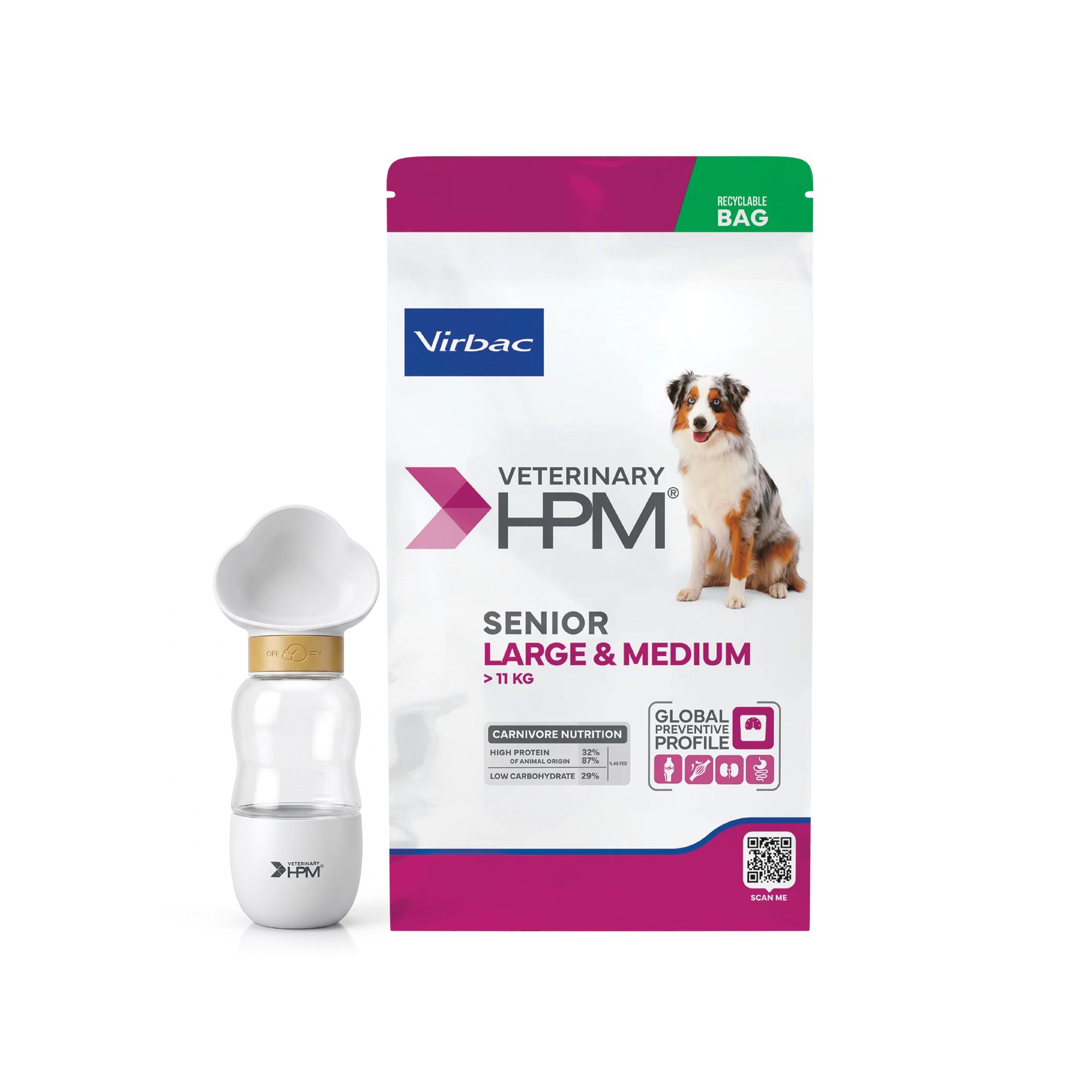 HPM Dog Virbac Senior Razas Medianas y Grandes 12 kg + REGALO!