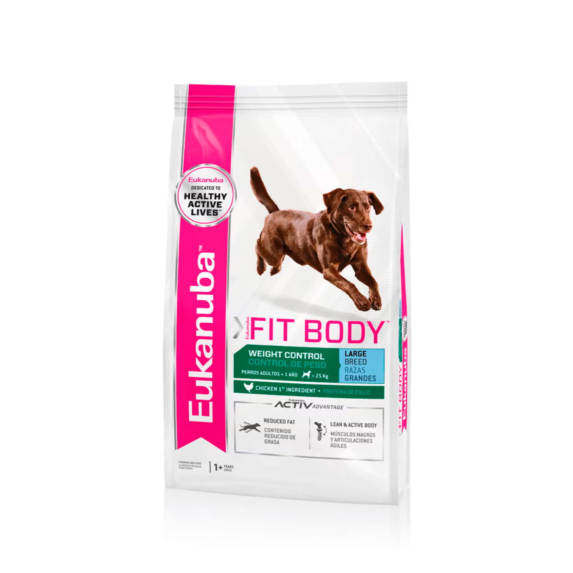 Eukanuba Fit Body Control De Peso Raza Grande 15 Kg