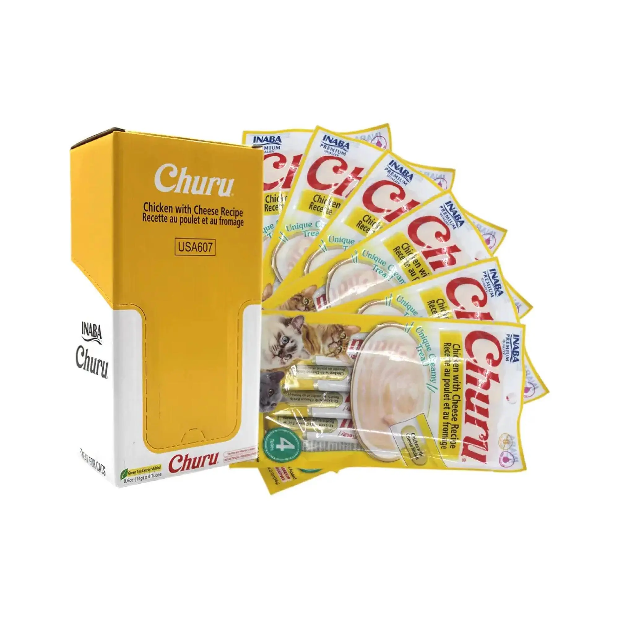 Churu Snack Gato Pollo/Queso - Caja 24un.