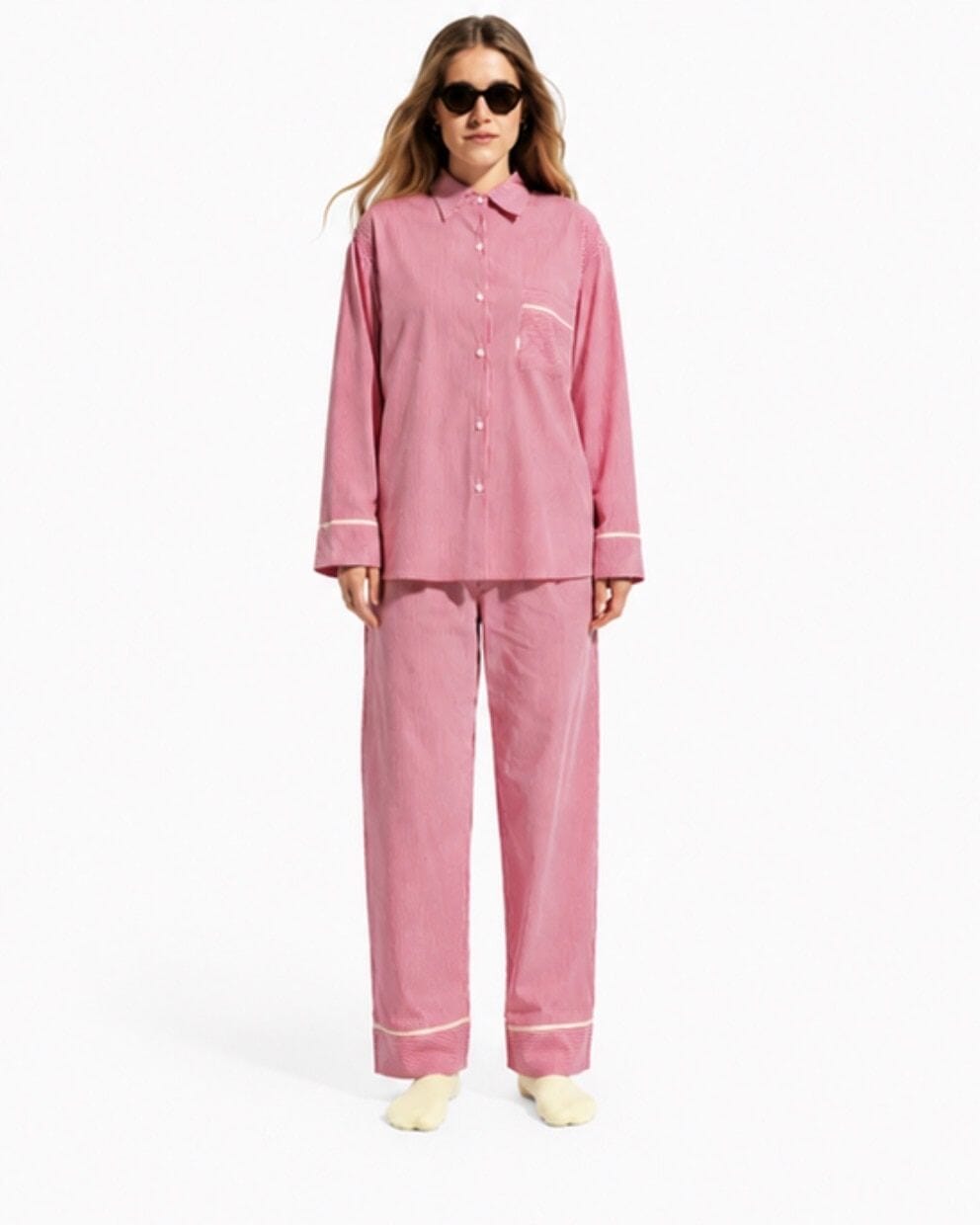 PIJAMA SET SUNDAY STRIPED