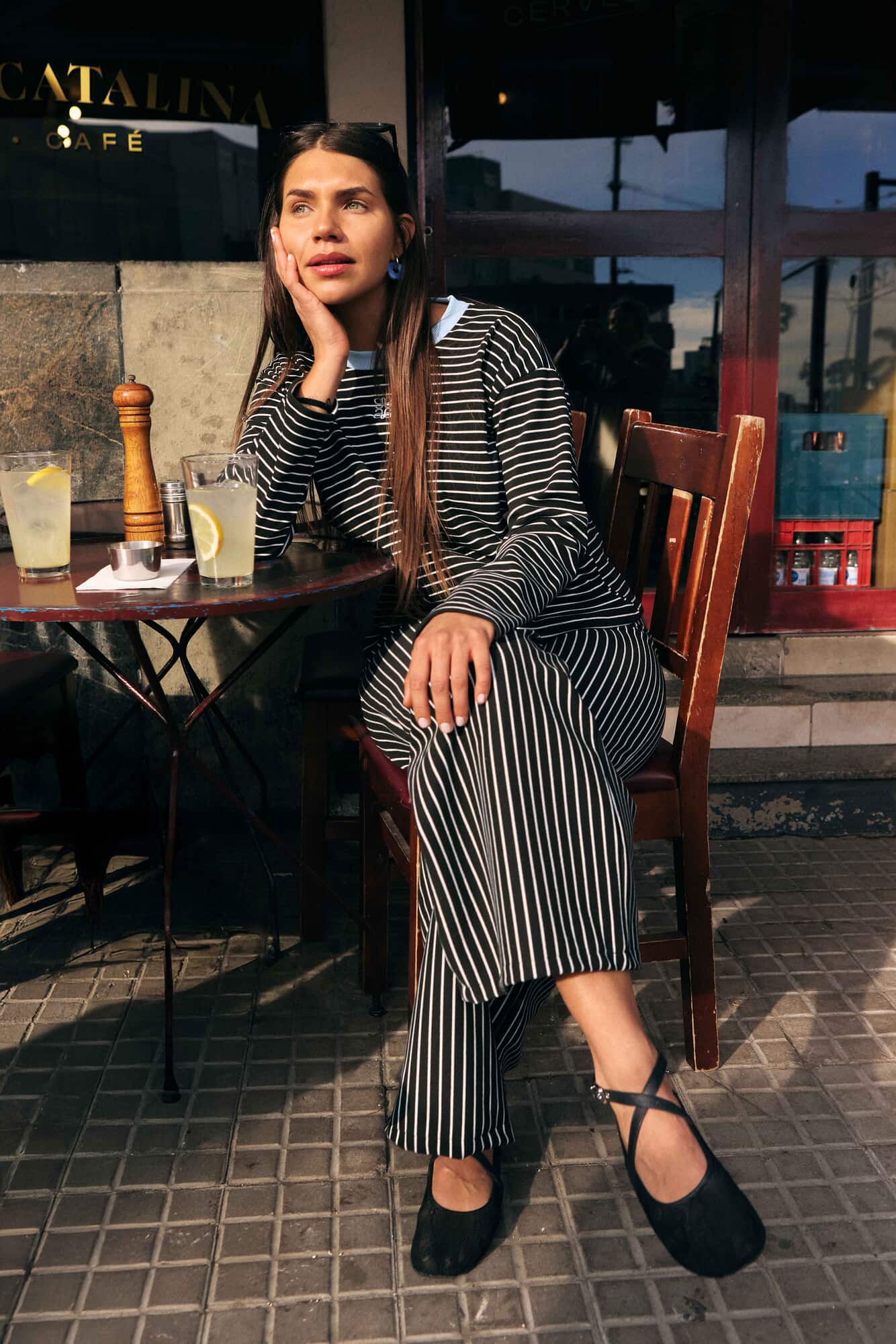 PIJAMA SET COMFY STRIPED