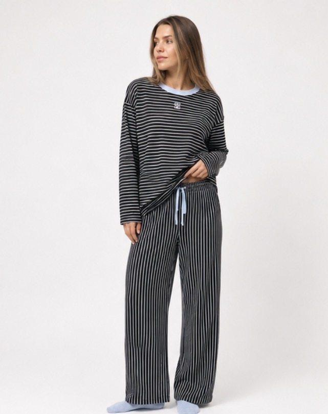 PIJAMA SET COMFY STRIPED