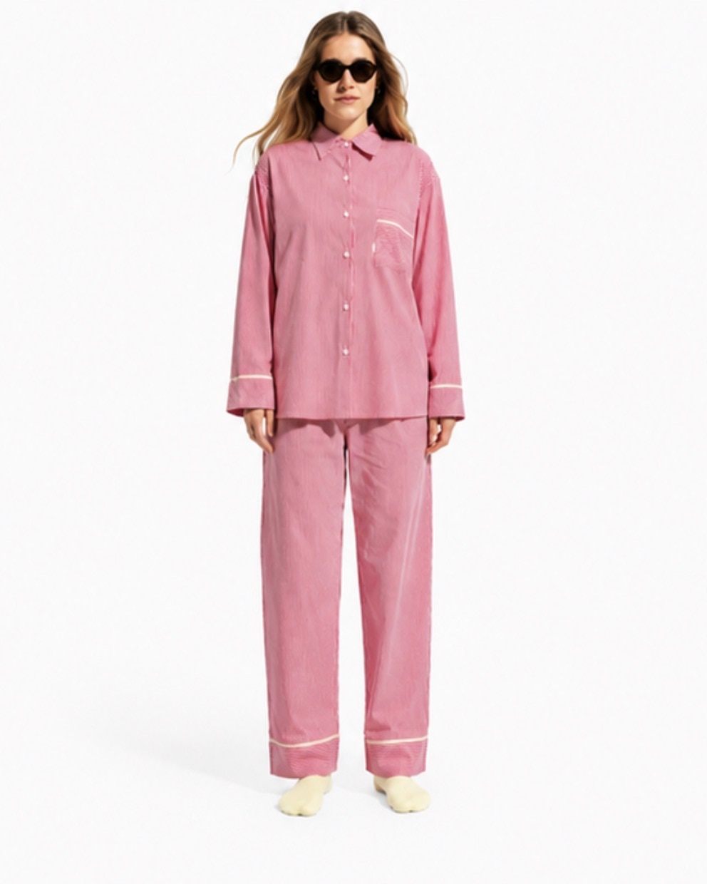PIJAMA SET SUNDAY STRIPED