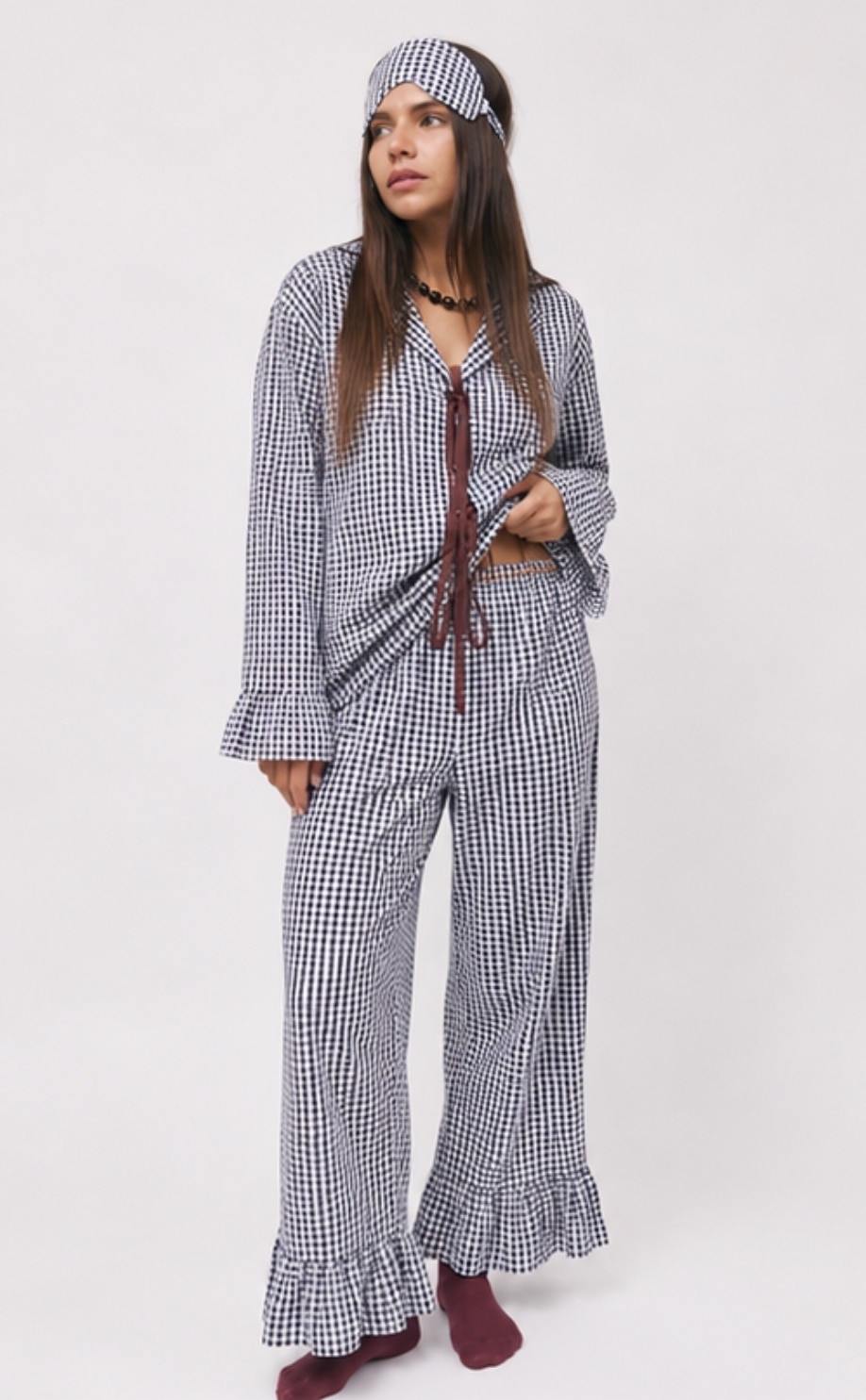 PIJAMA SET SOFT CUADROS