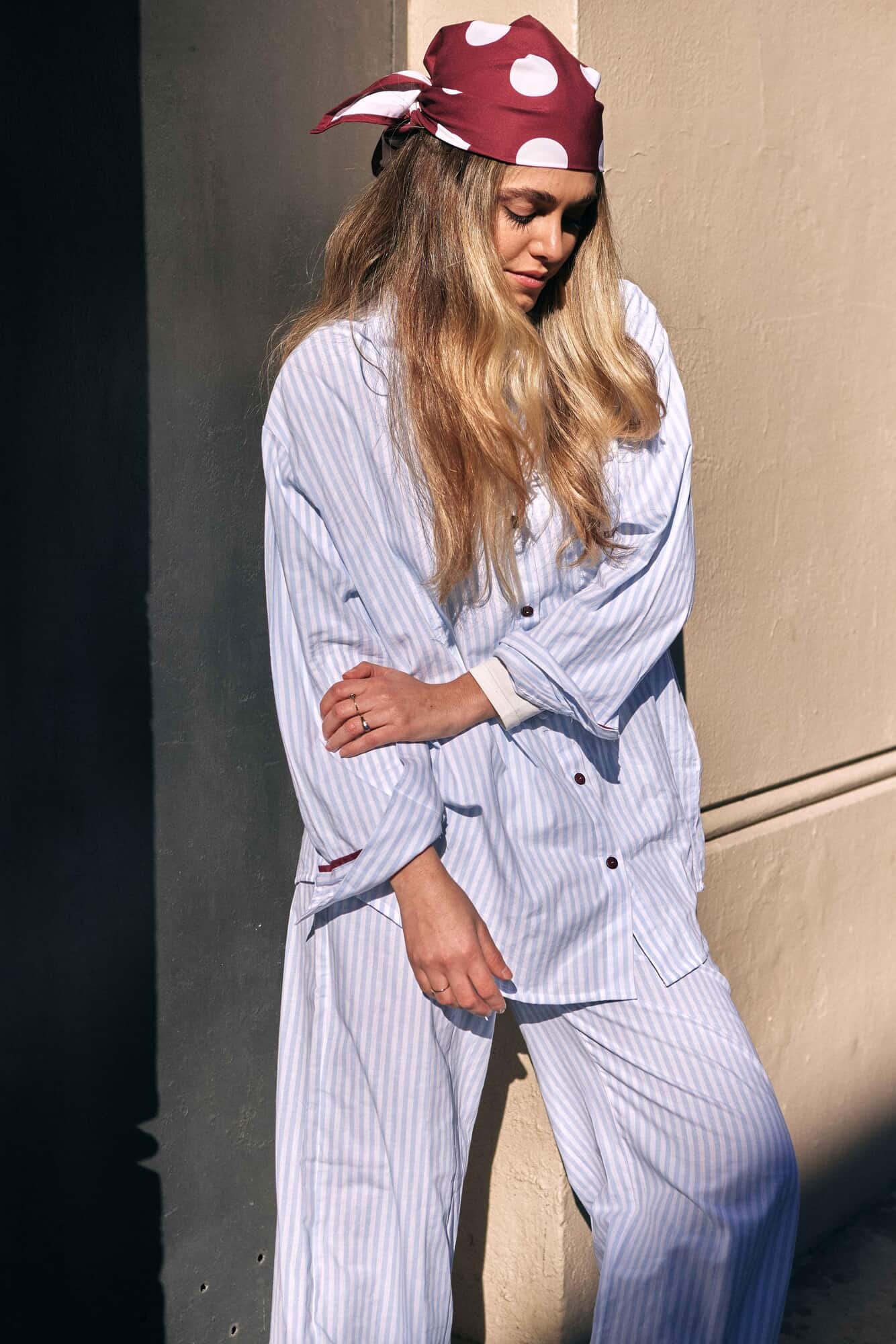 PIJAMA SET SUNDAY STRIPED